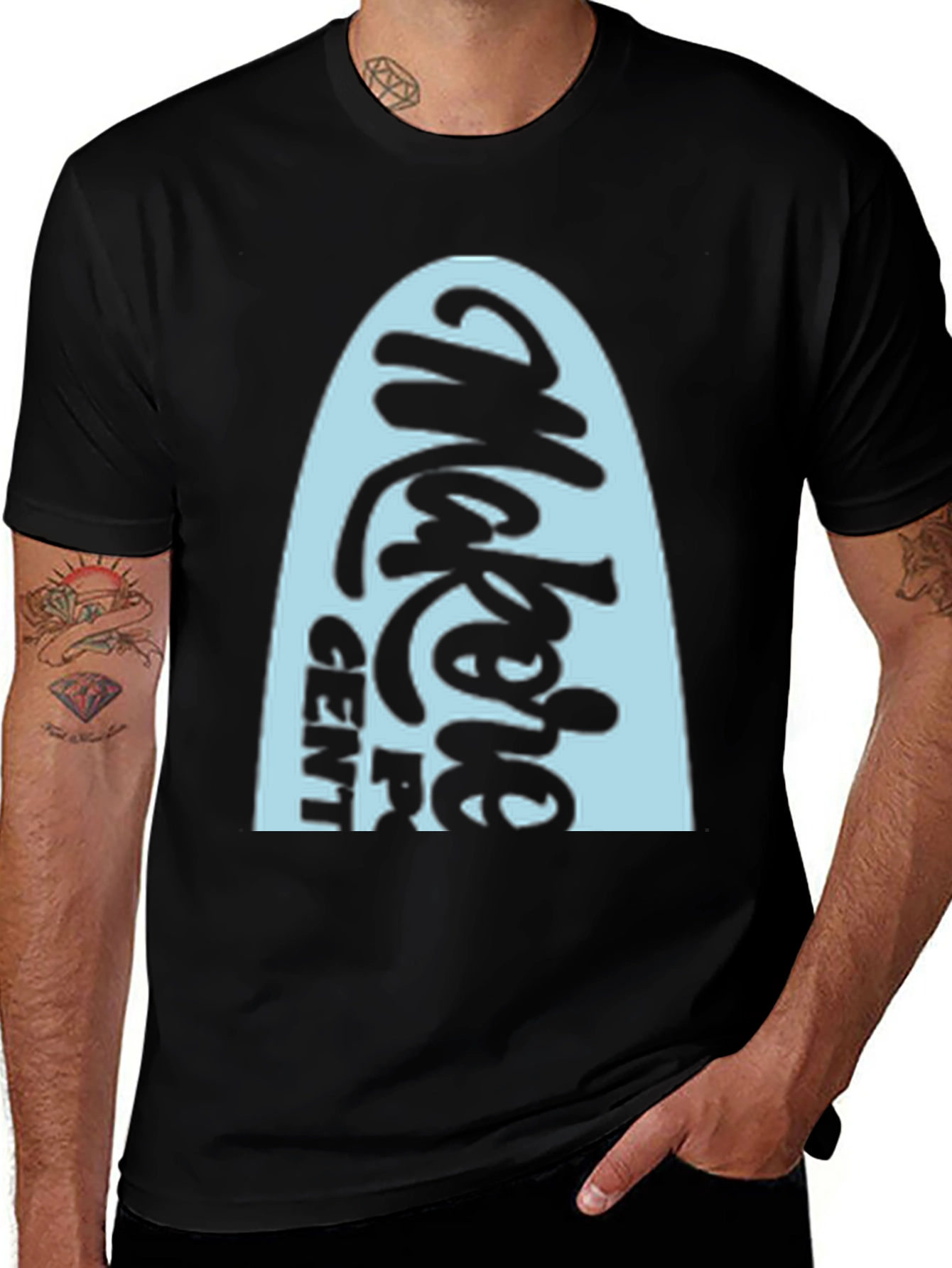 Trendy Graphic Tee: Make It Gentle
