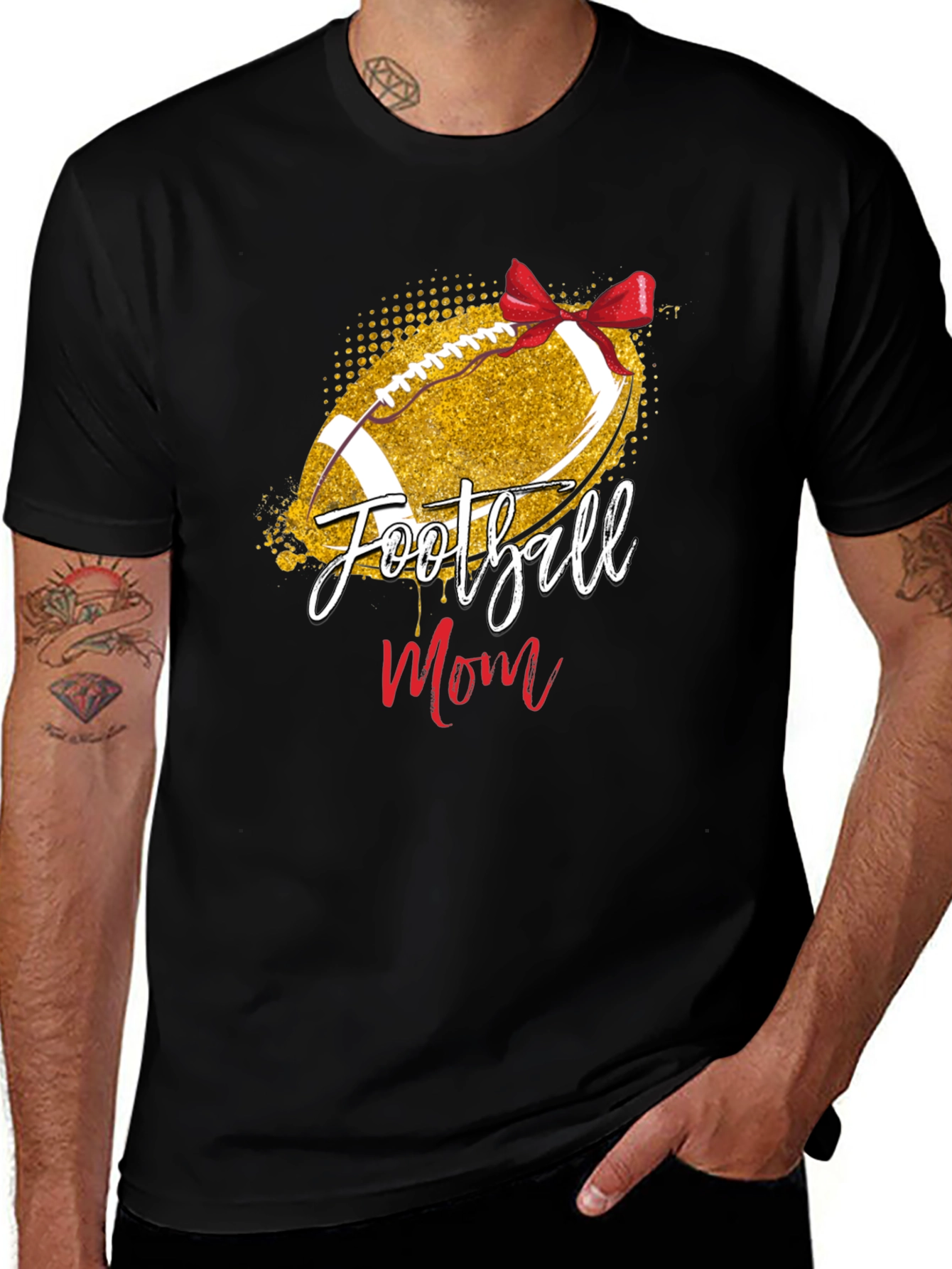 Football Mom Graphic T-Shirt