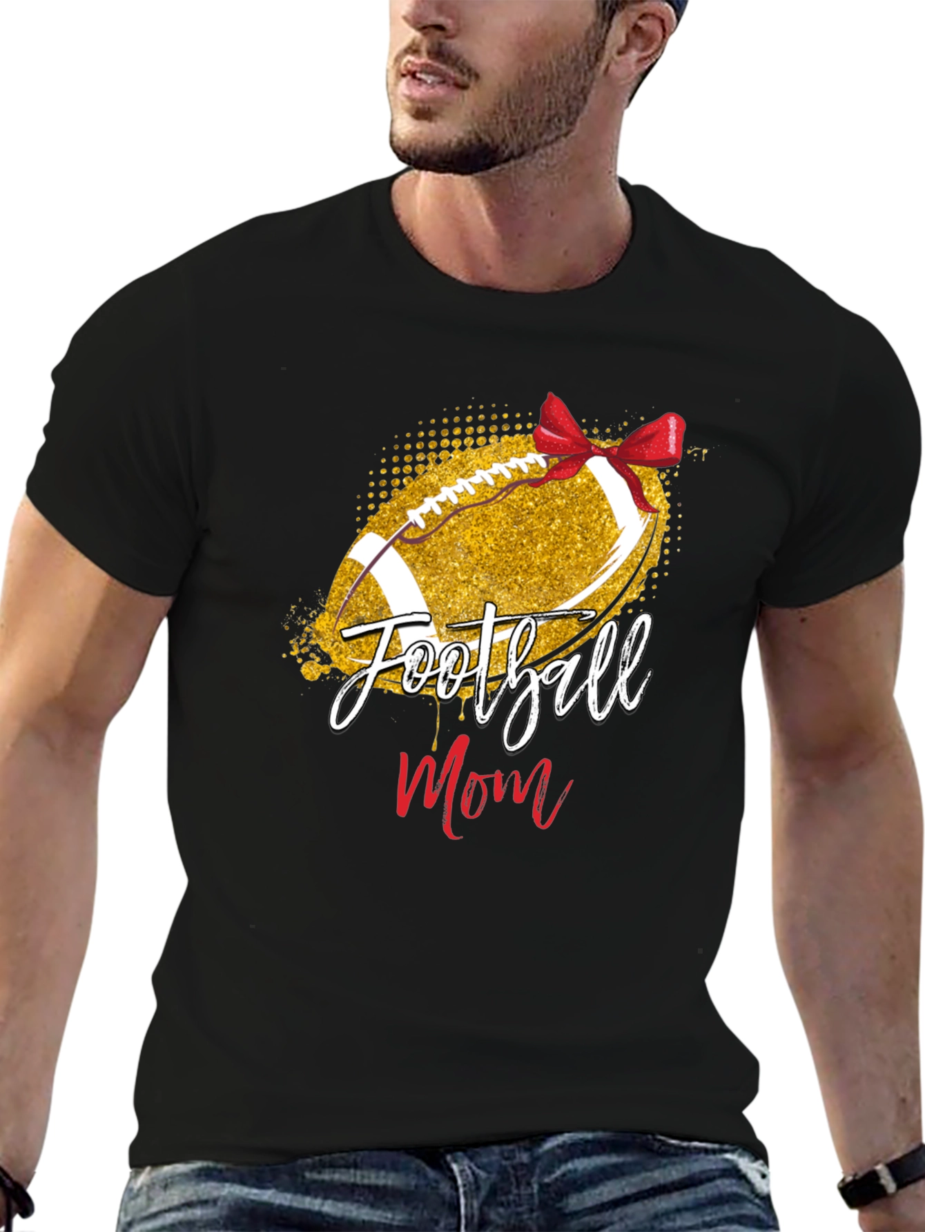 Football Mom Graphic T-Shirt