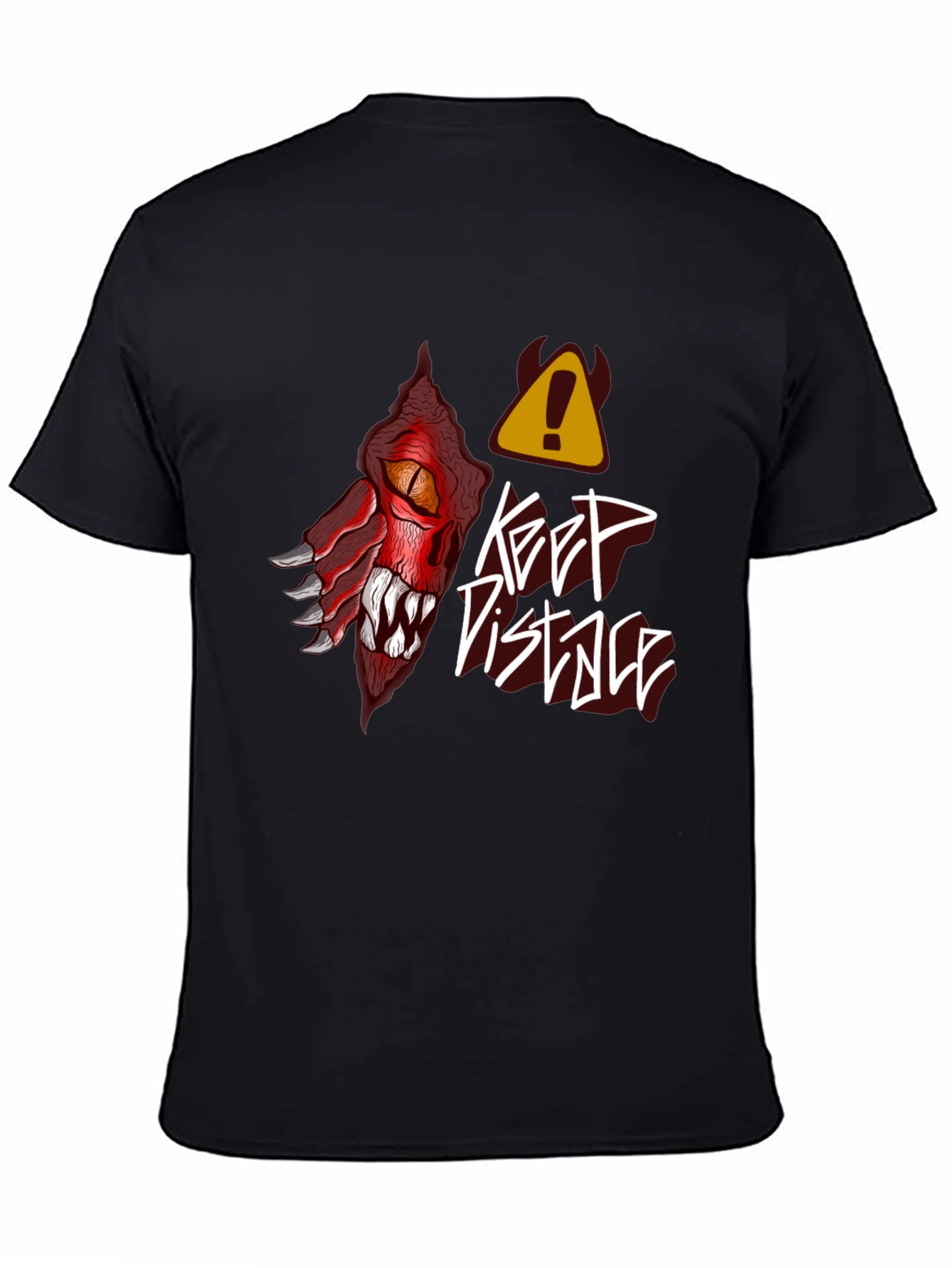 Keep Distance Dragon Graphic T-Shirt