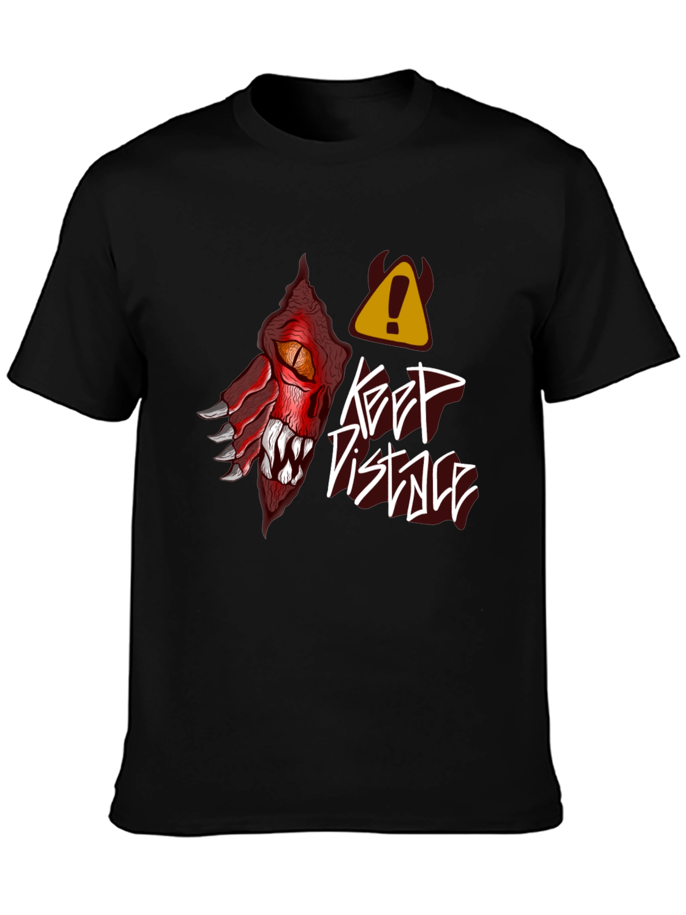 Keep Distance Dragon Graphic T-Shirt
