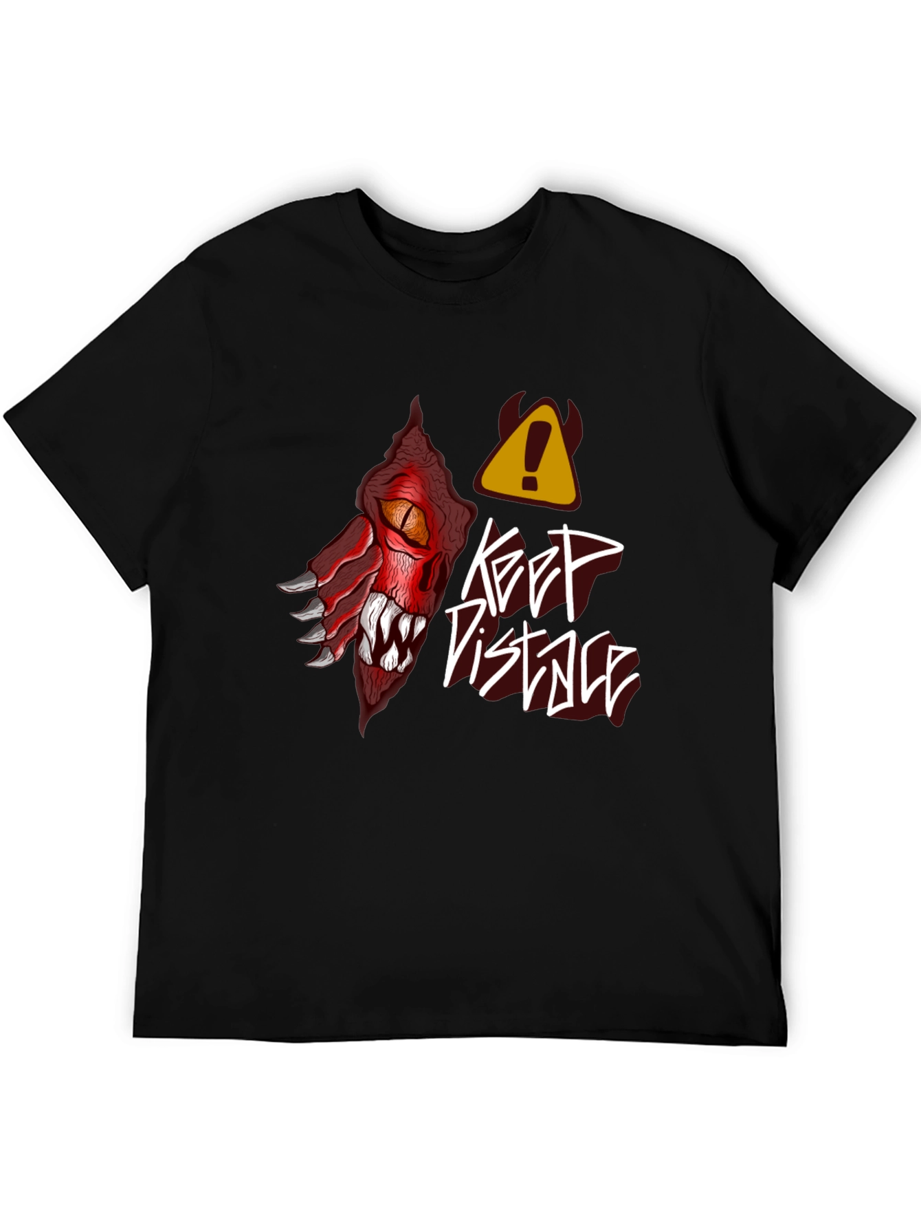 Keep Distance Dragon Graphic T-Shirt