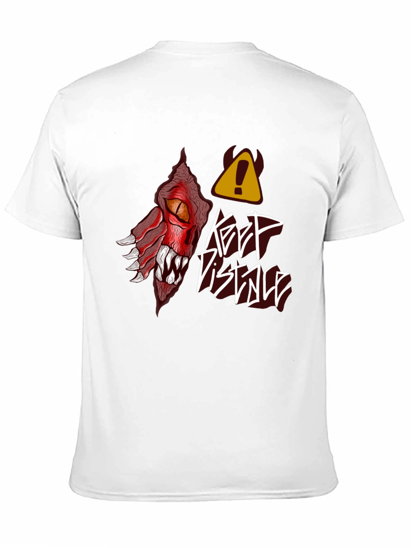 Keep Distance Dragon Graphic T-Shirt