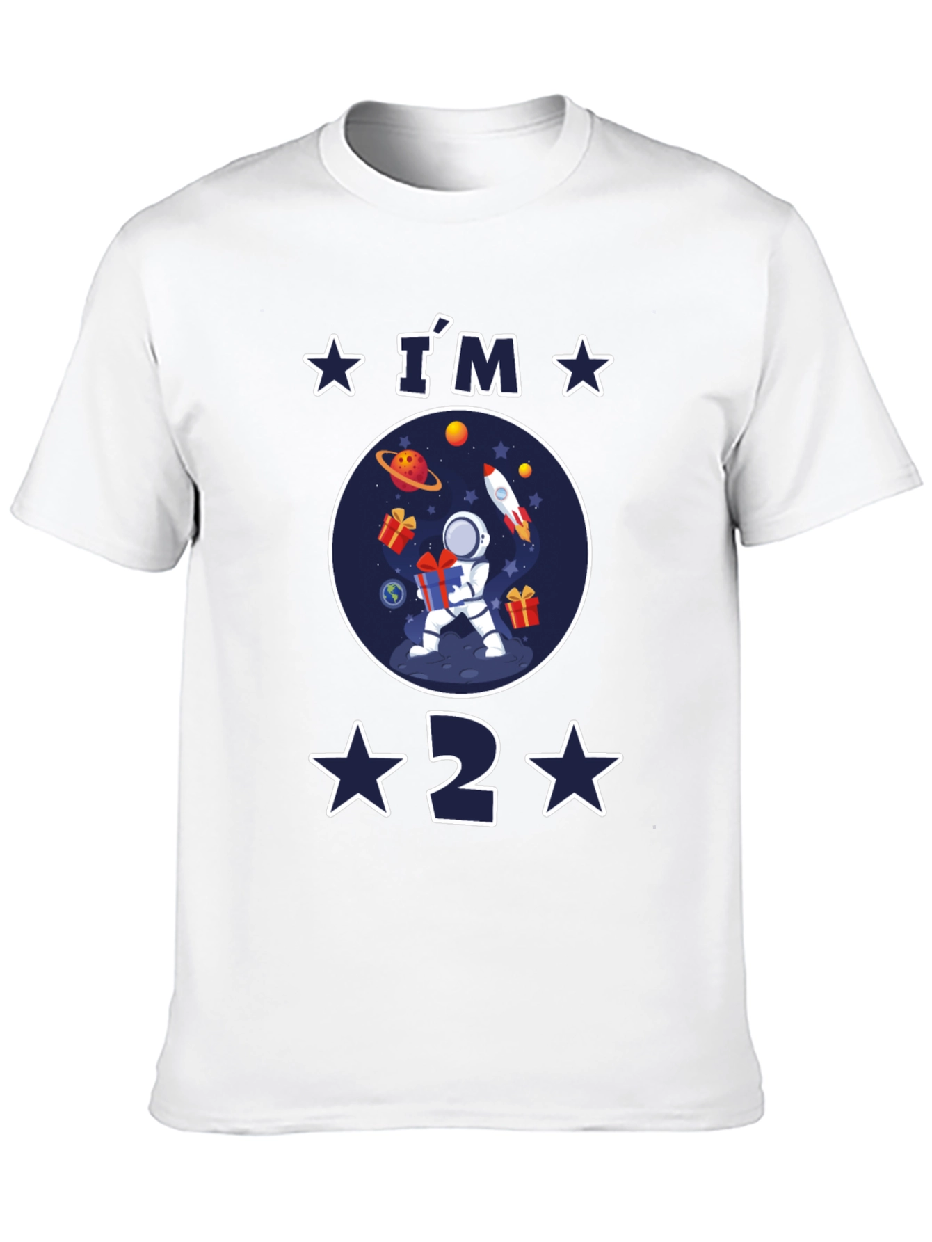 Im 2 Birthday Space Astronaut T-Shirt