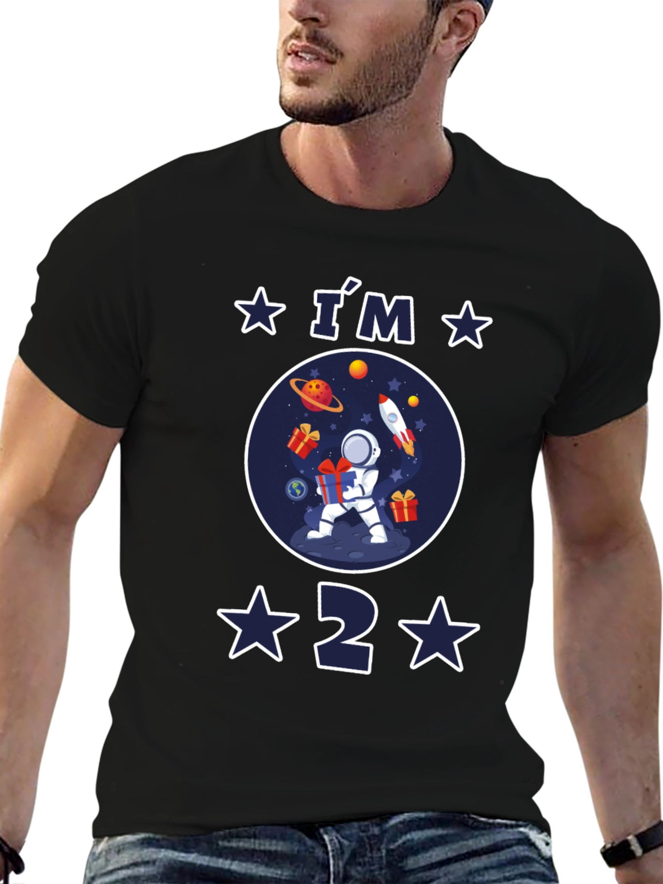 Im 2 Birthday Space Astronaut T-Shirt