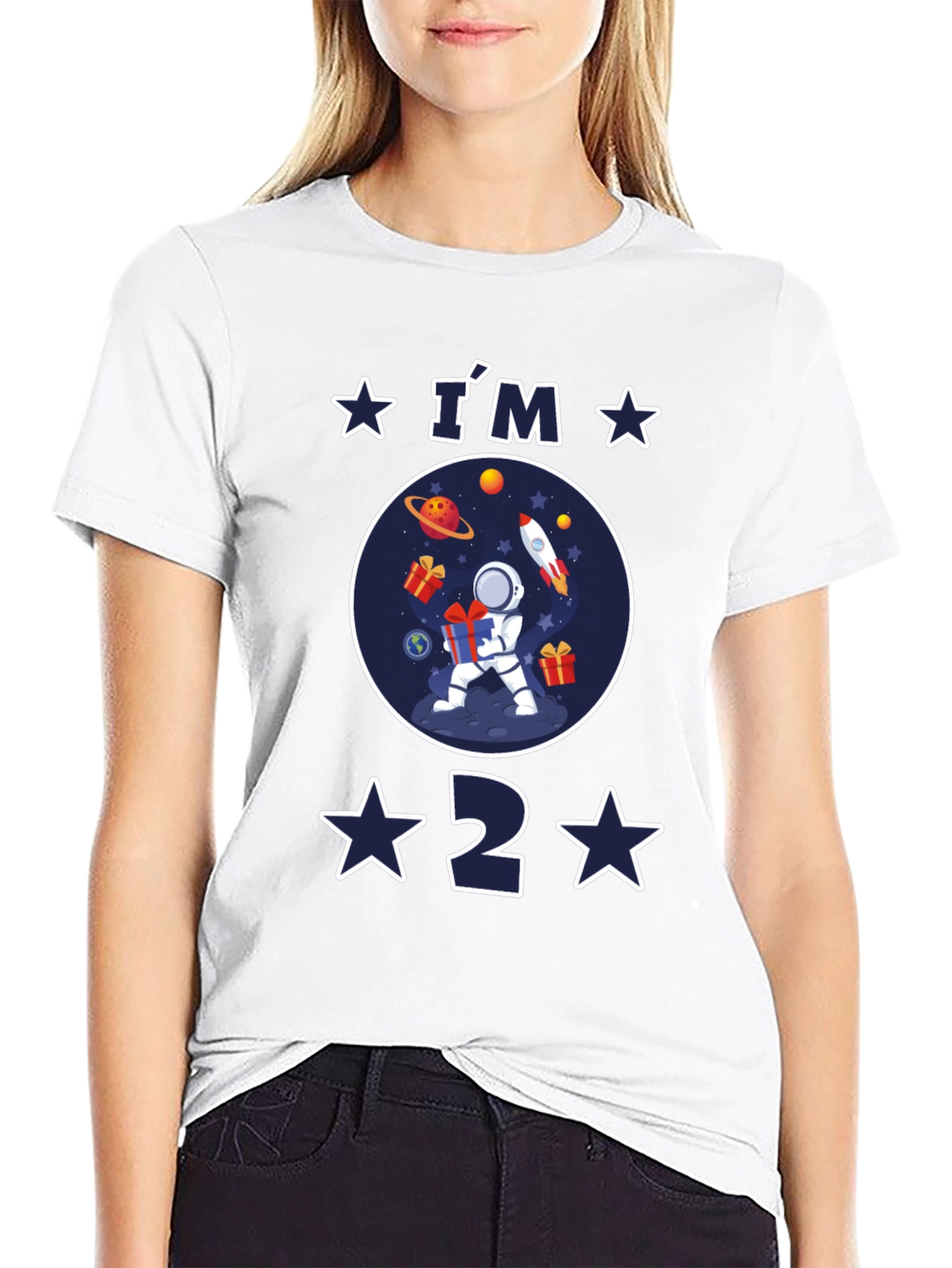 Im 2 Birthday Space Astronaut T-Shirt