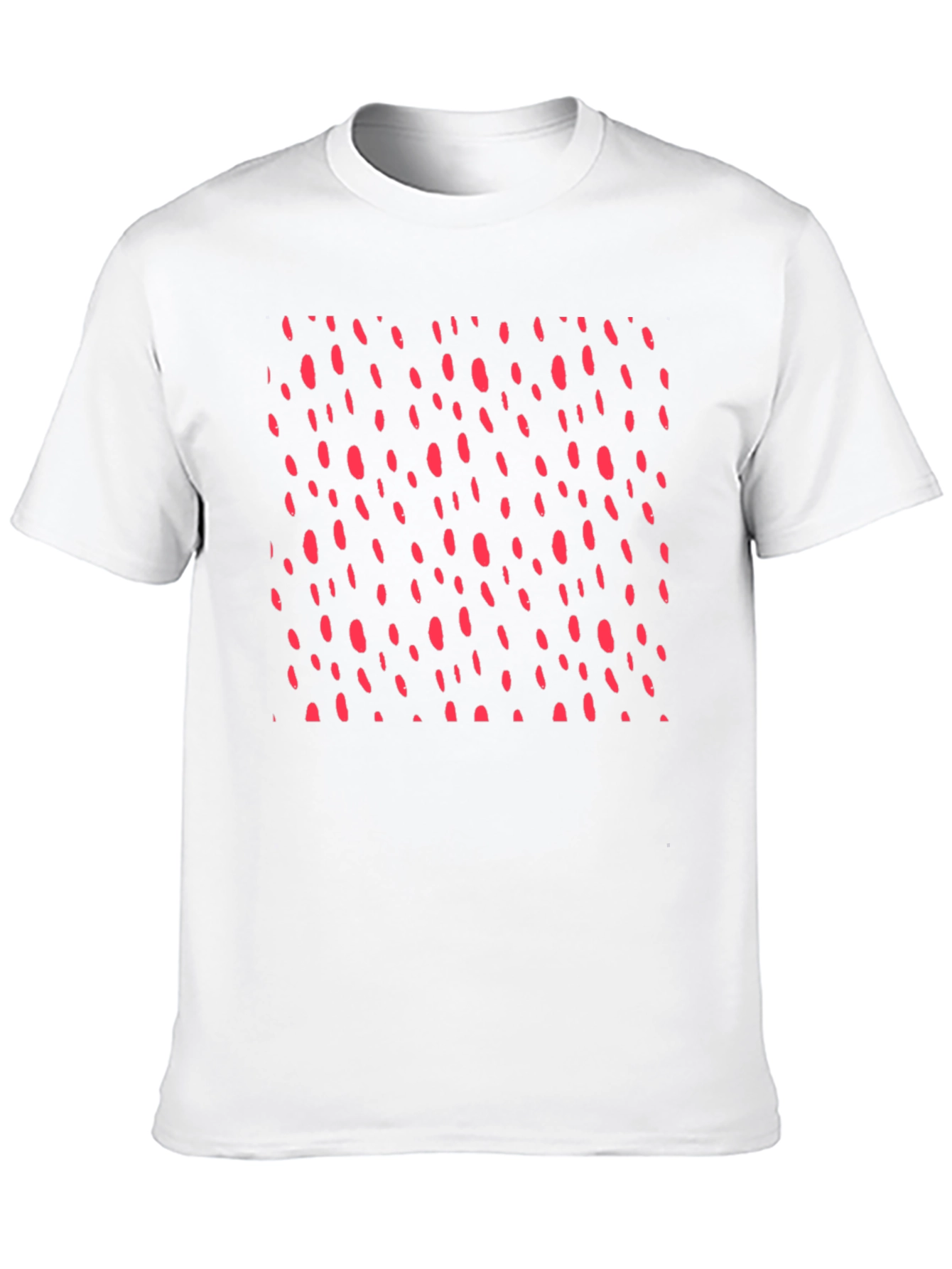 Modern Black T-Shirt with Red Dot Design