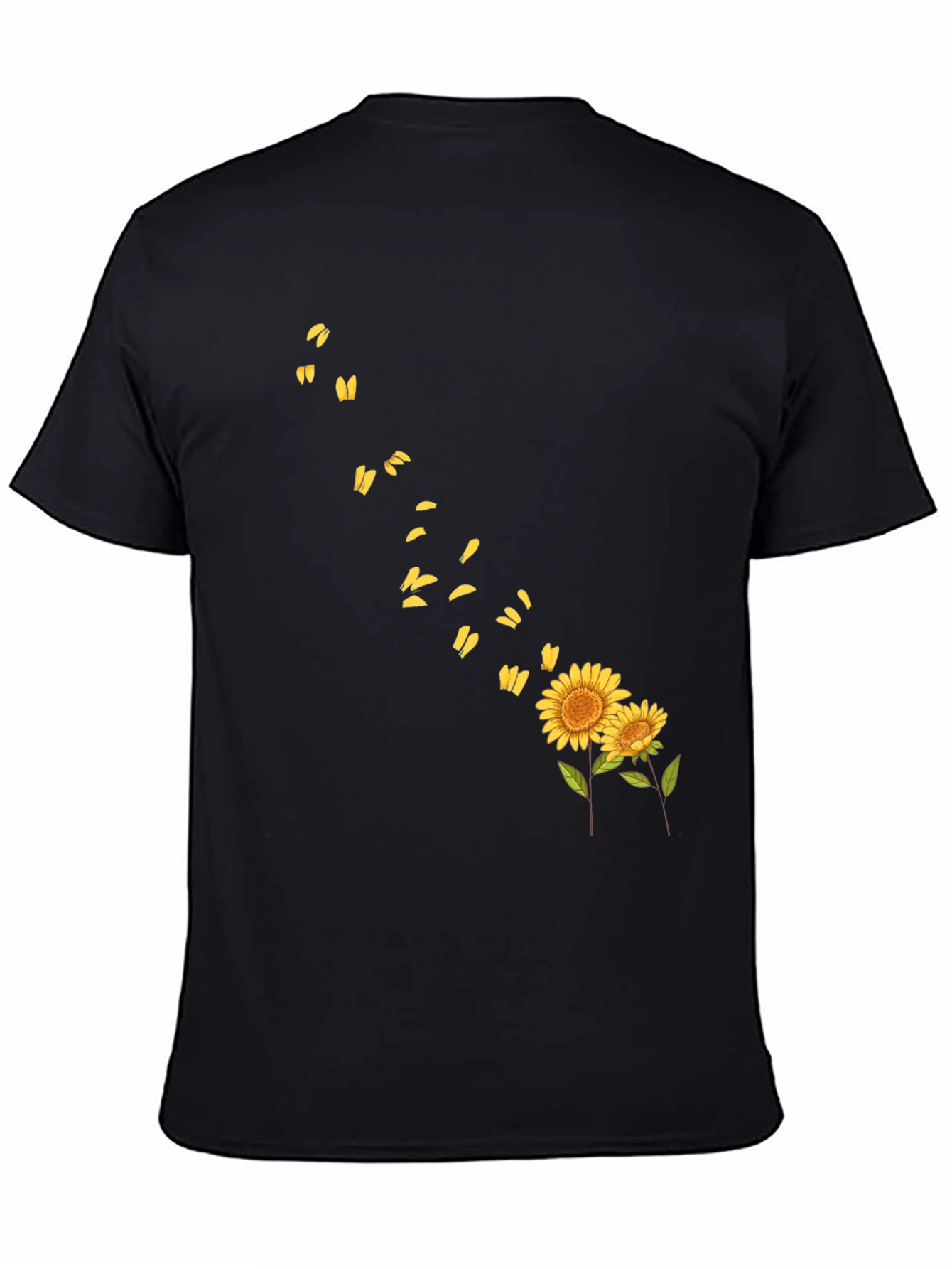 Sunflower Graphic Black T-Shirt