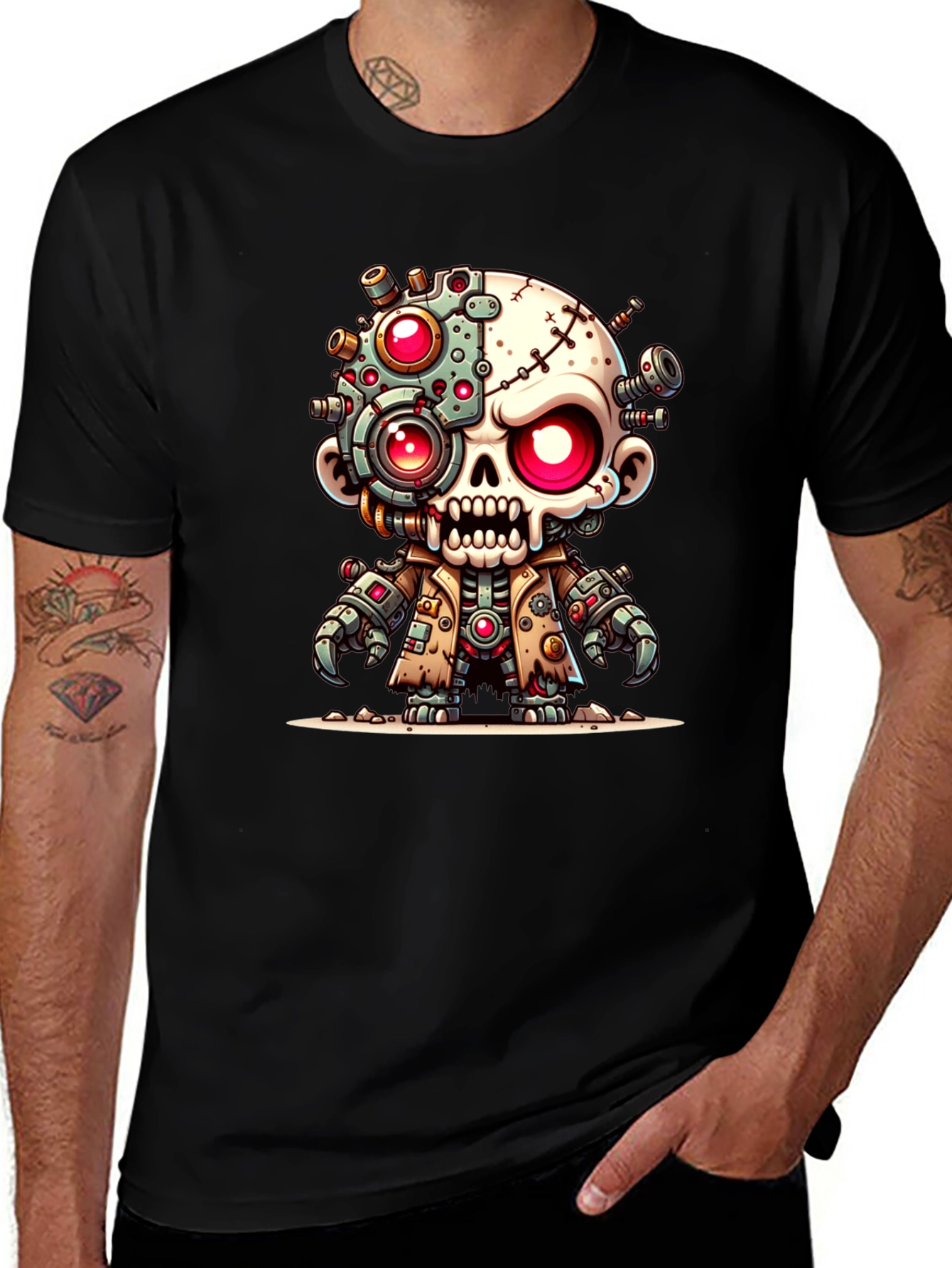 Robotic Zombie T-Shirt - Unique Graphic Tee
