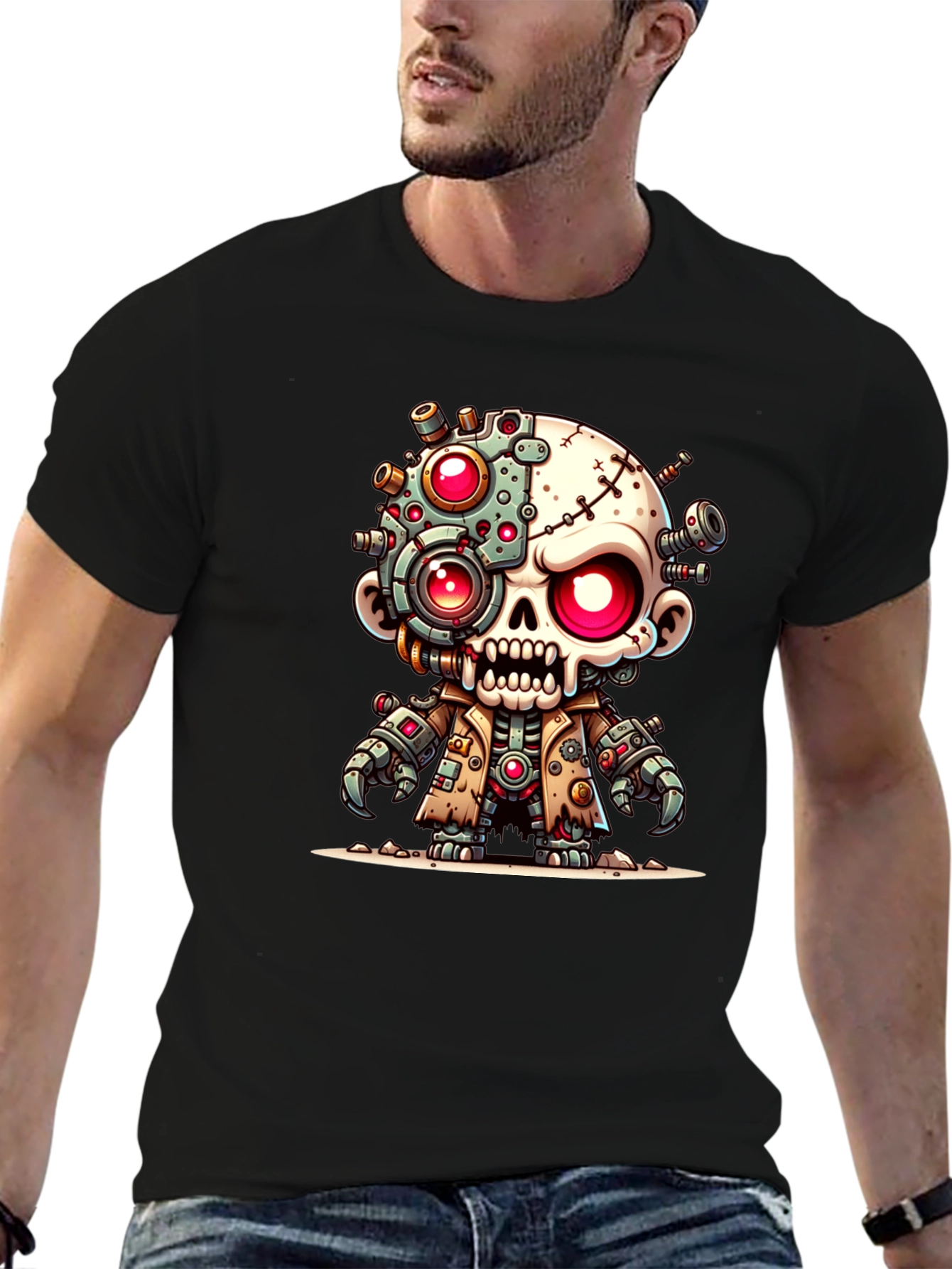 Robotic Zombie T-Shirt - Unique Graphic Tee