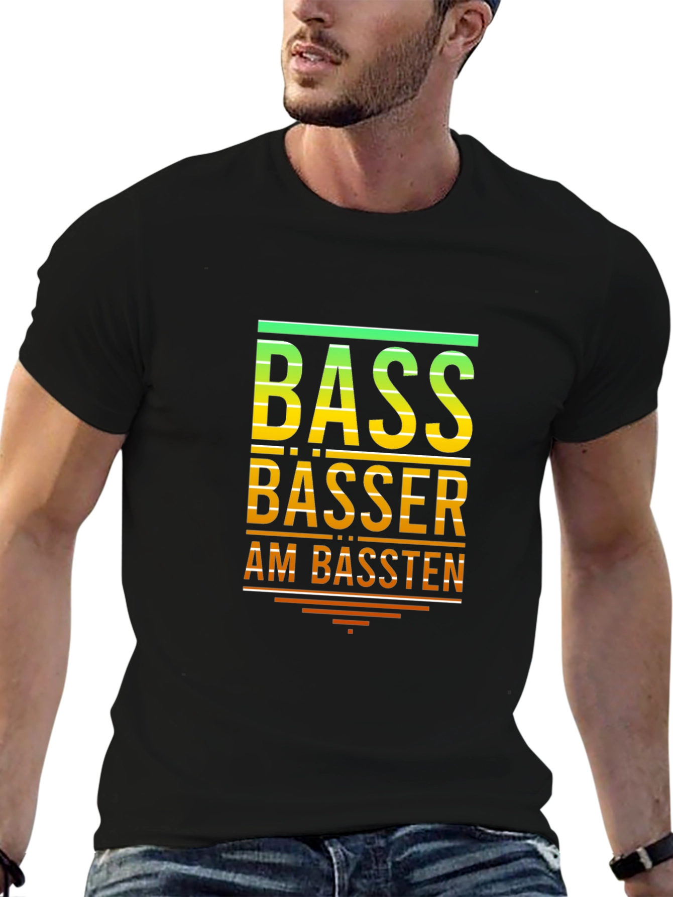 Bass Bässer Am Bässten T-Shirt - Black