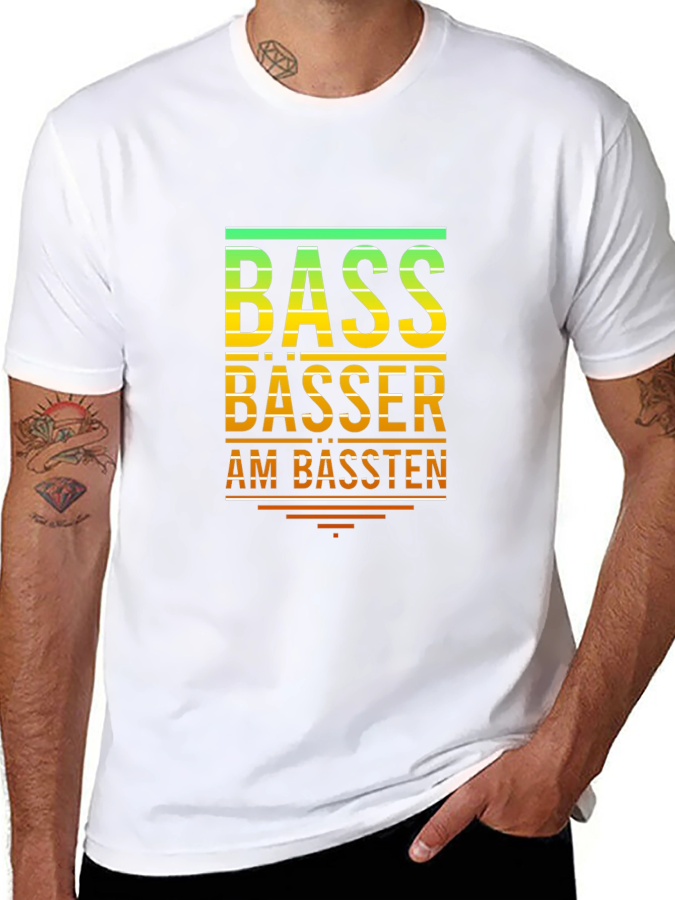 Bass Bässer Am Bässten T-Shirt - Black