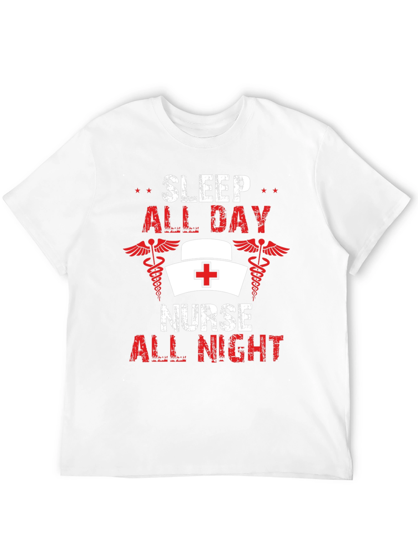 Sleep All Day Nurse All Night Graphic Tee