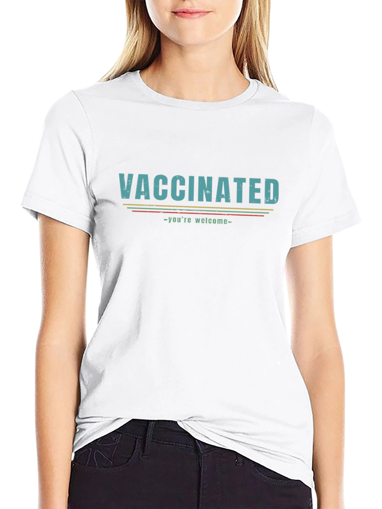 Vaccinated Graphic Tee - Youre Welcome! Funny T-Shirt