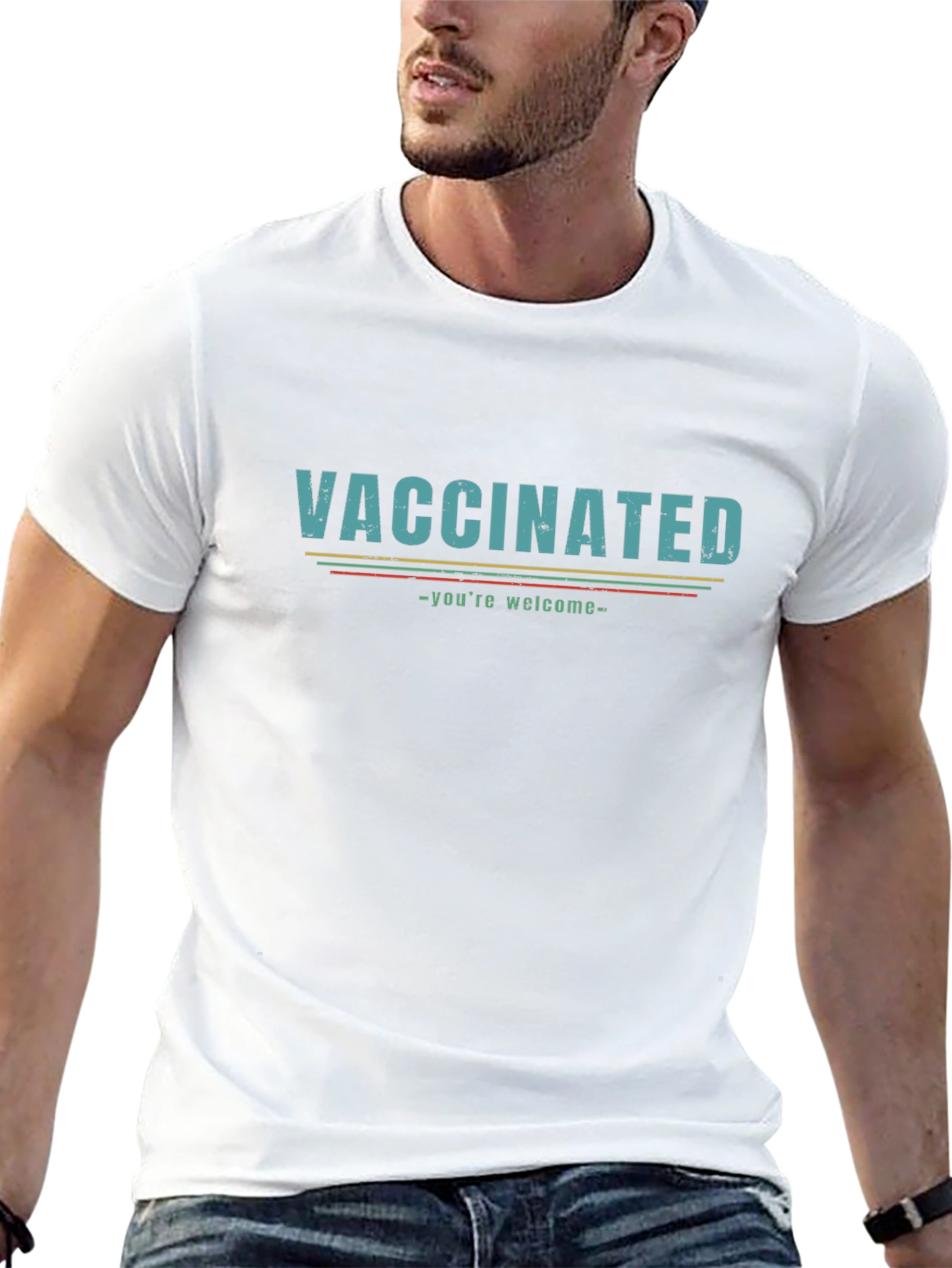 Vaccinated Graphic Tee - Youre Welcome! Funny T-Shirt