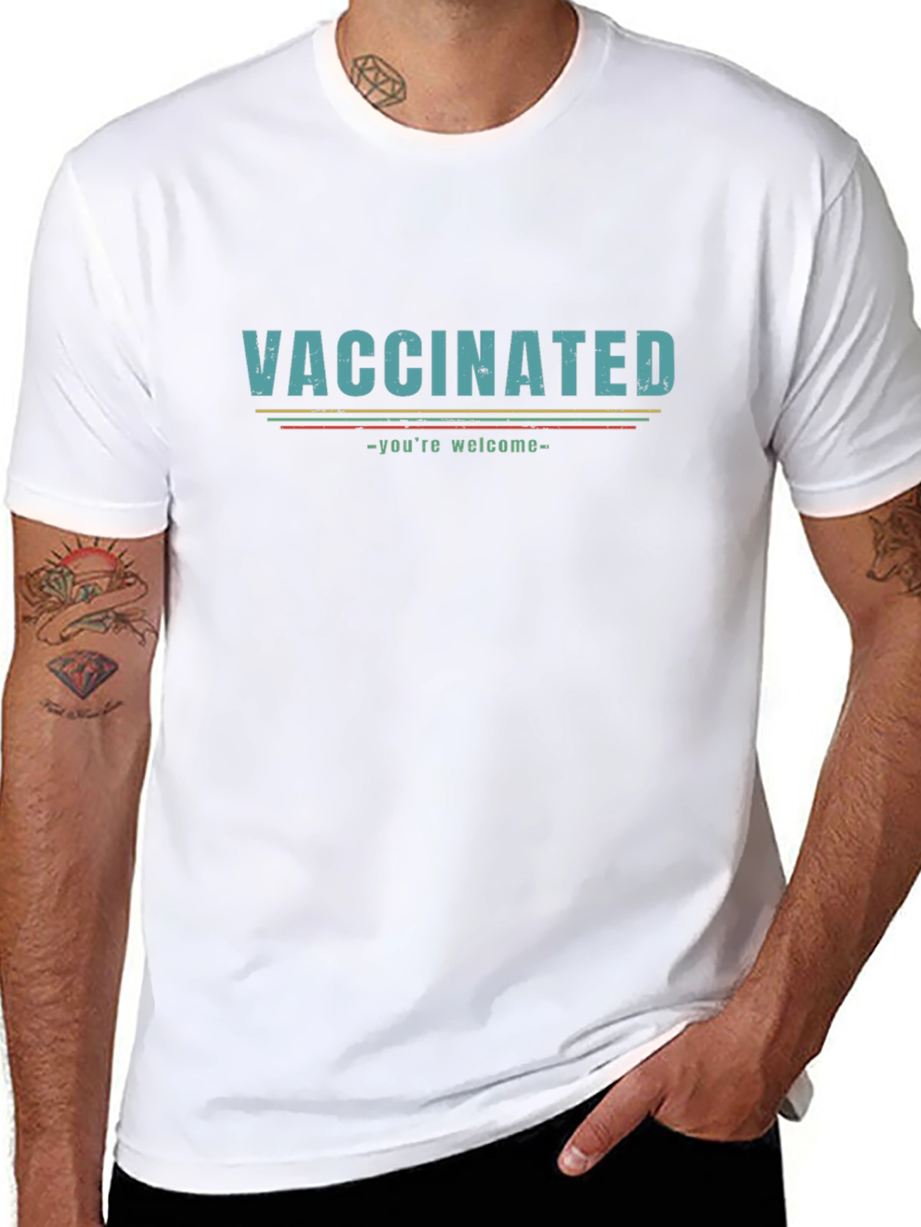 Vaccinated Graphic Tee - Youre Welcome! Funny T-Shirt