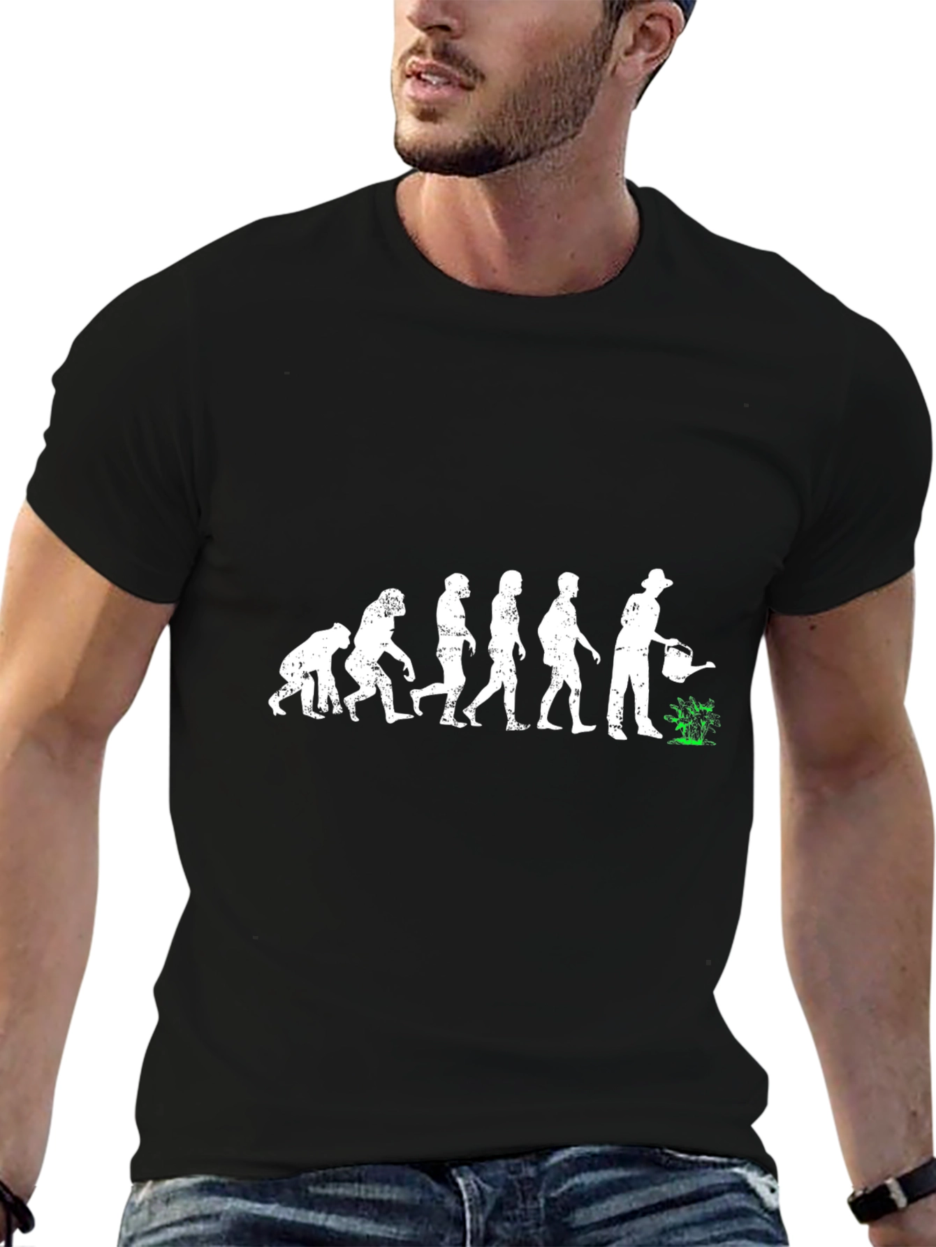 Evolution of Gardener Funny Graphic T-Shirt