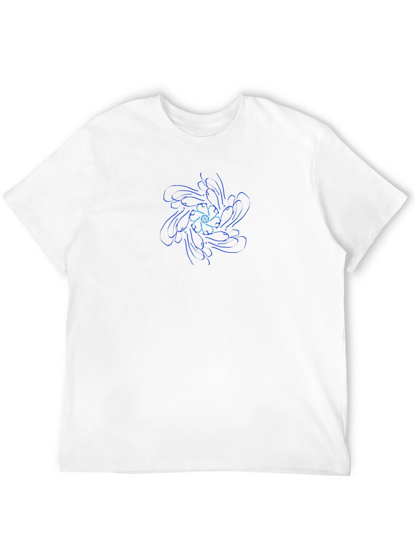Abstract Geometric T-Shirt - Black