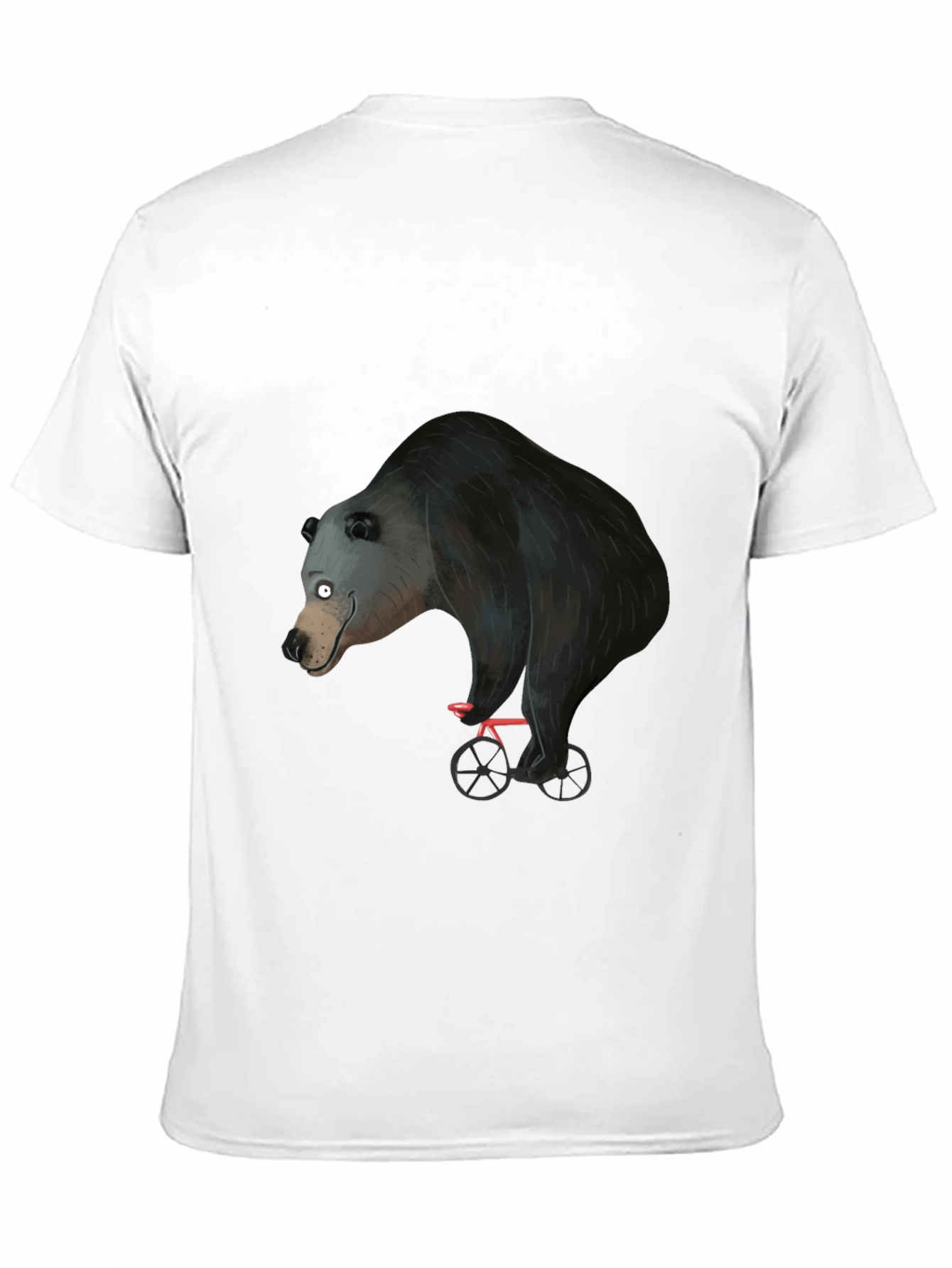 Bear on Bike Graphic Tee - Unique Design