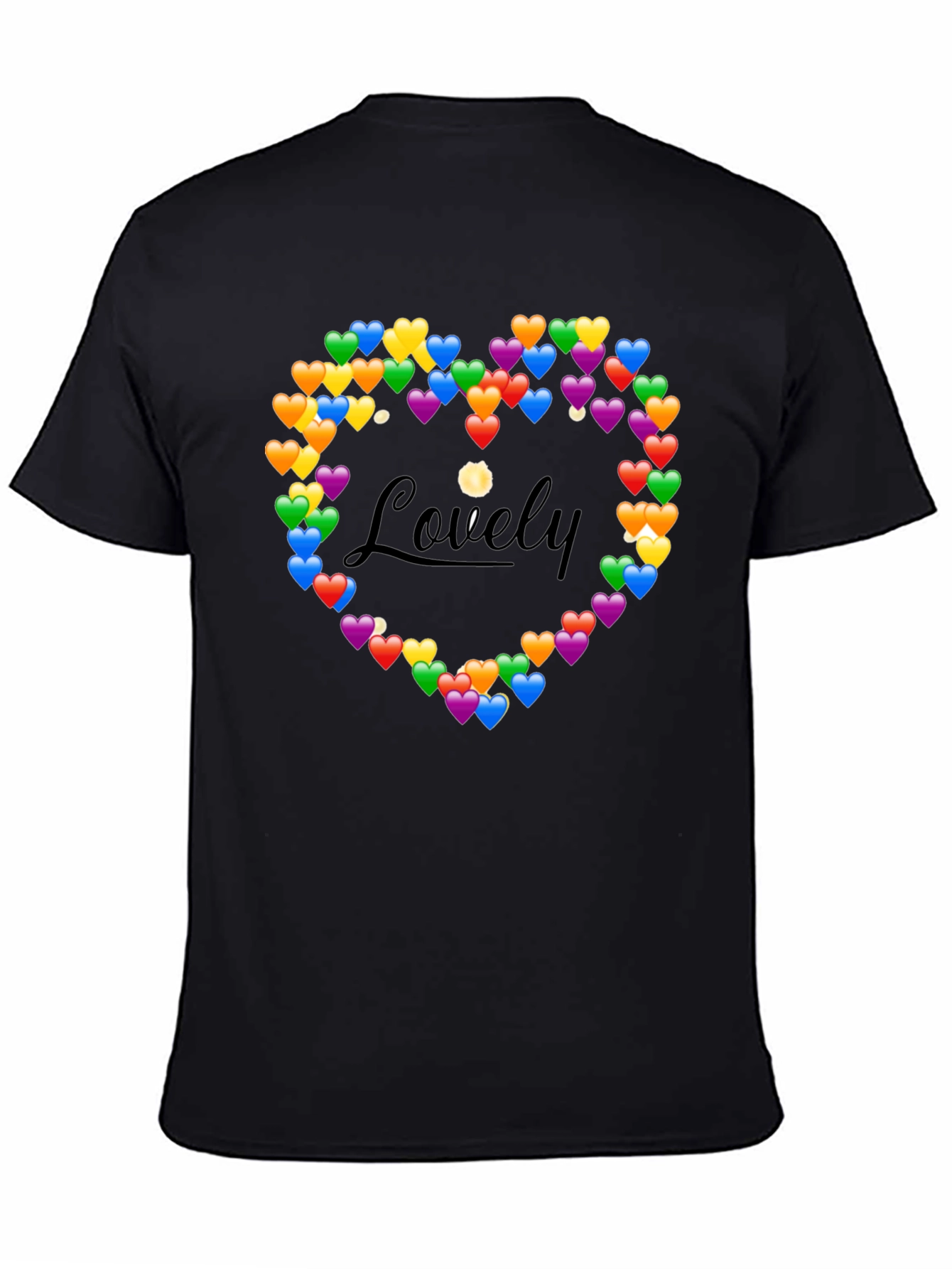 Lovely Heart Emoji Graphic T-Shirt
