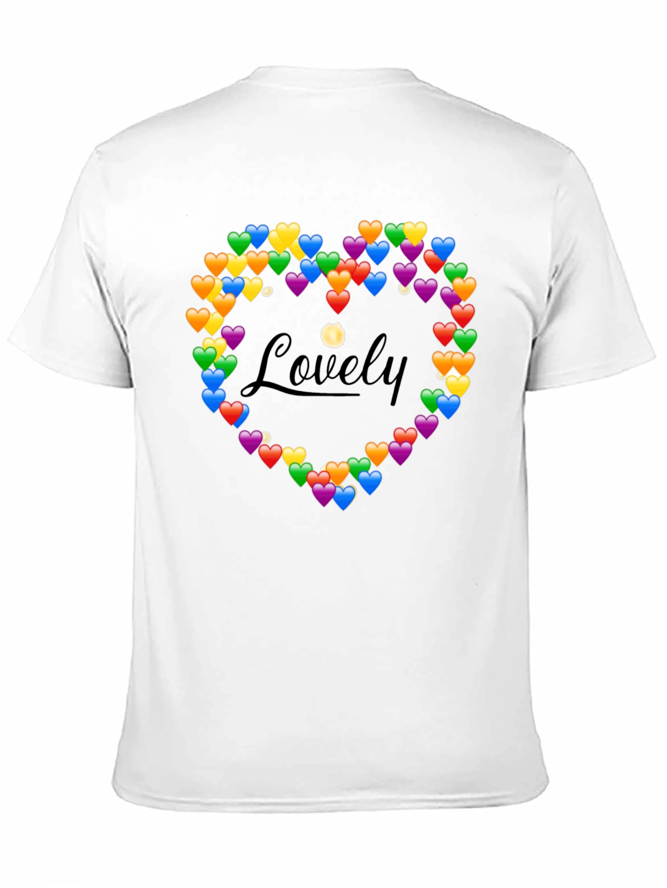 Lovely Heart Emoji Graphic T-Shirt