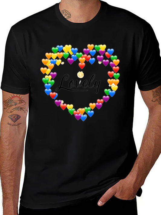 Lovely Heart Emoji Graphic T-Shirt