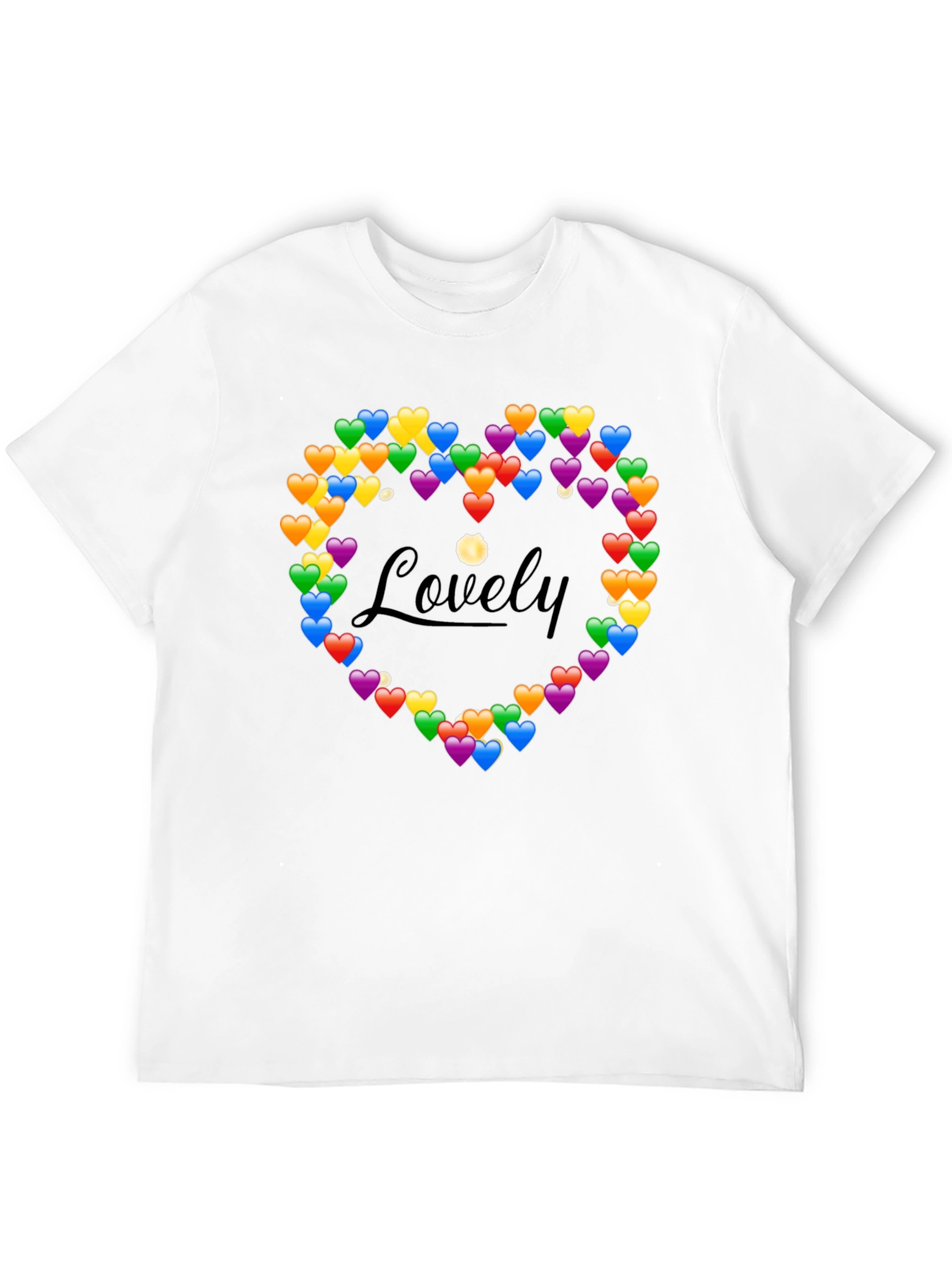 Lovely Heart Emoji Graphic T-Shirt