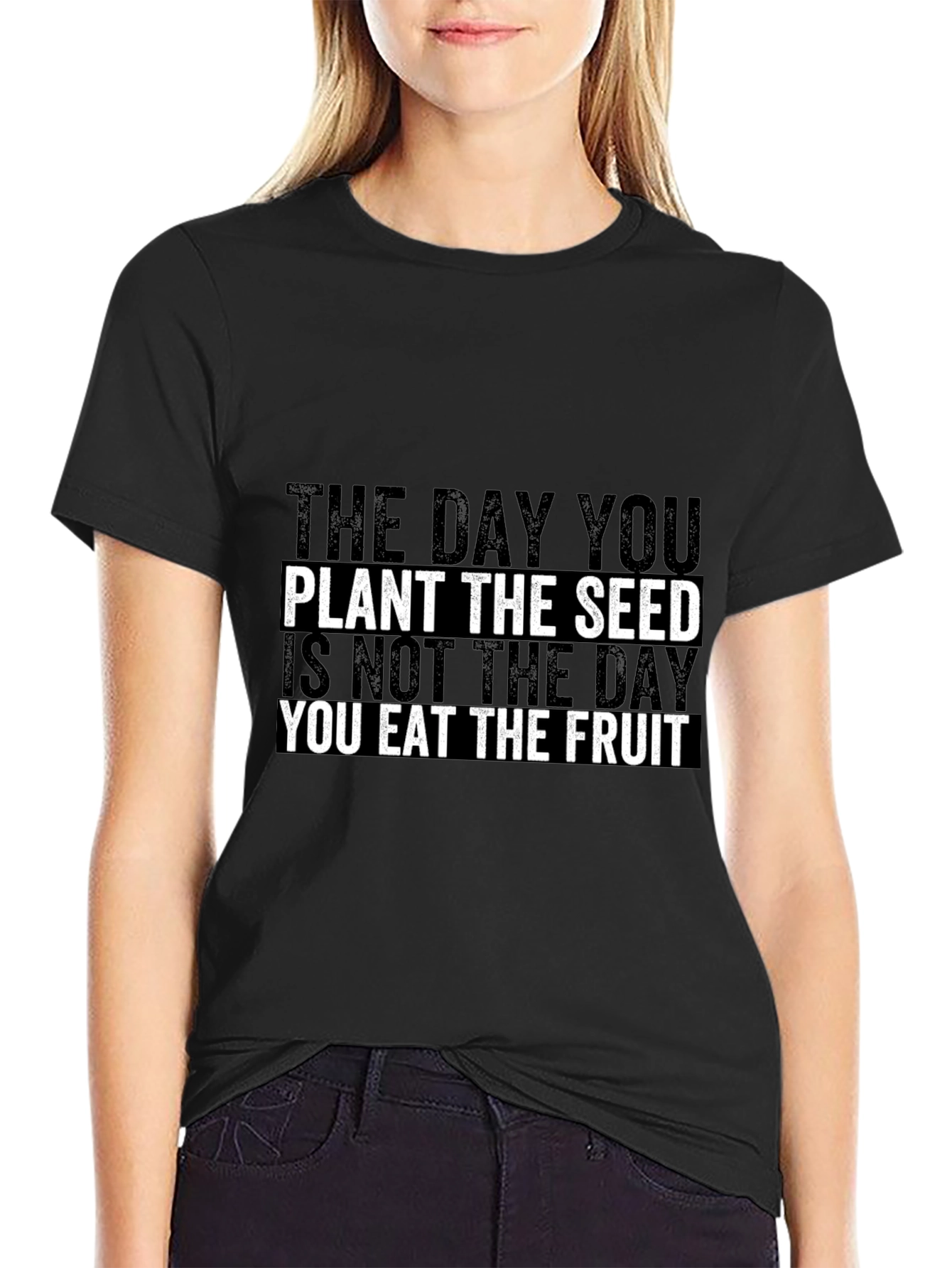 Motivational Quote Graphic Print T-Shirt