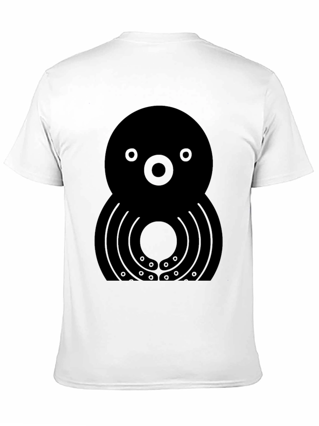 Unique Graphic Octopus T-Shirt - Black