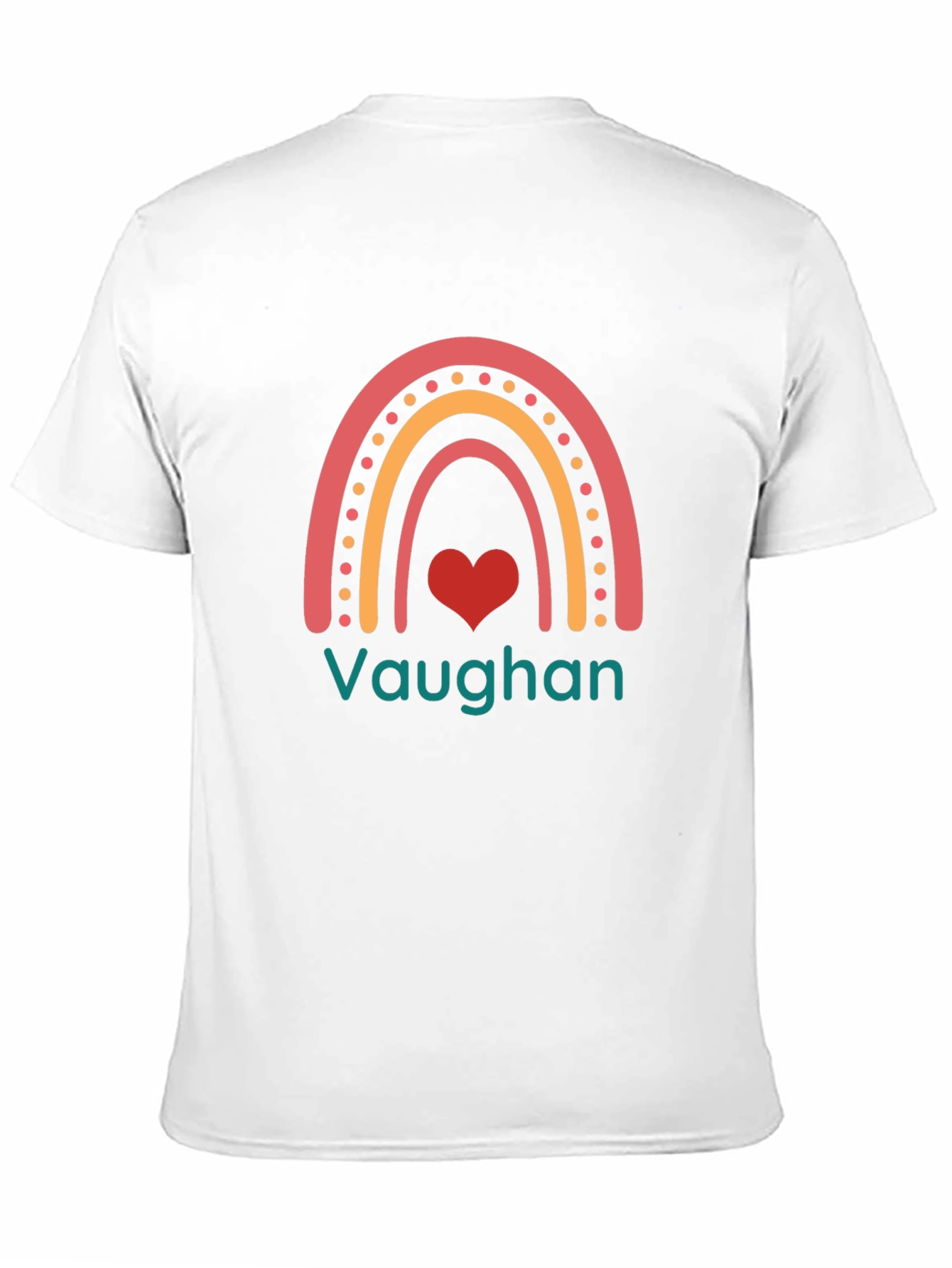 Vaughan Rainbow Heart Graphic T-Shirt