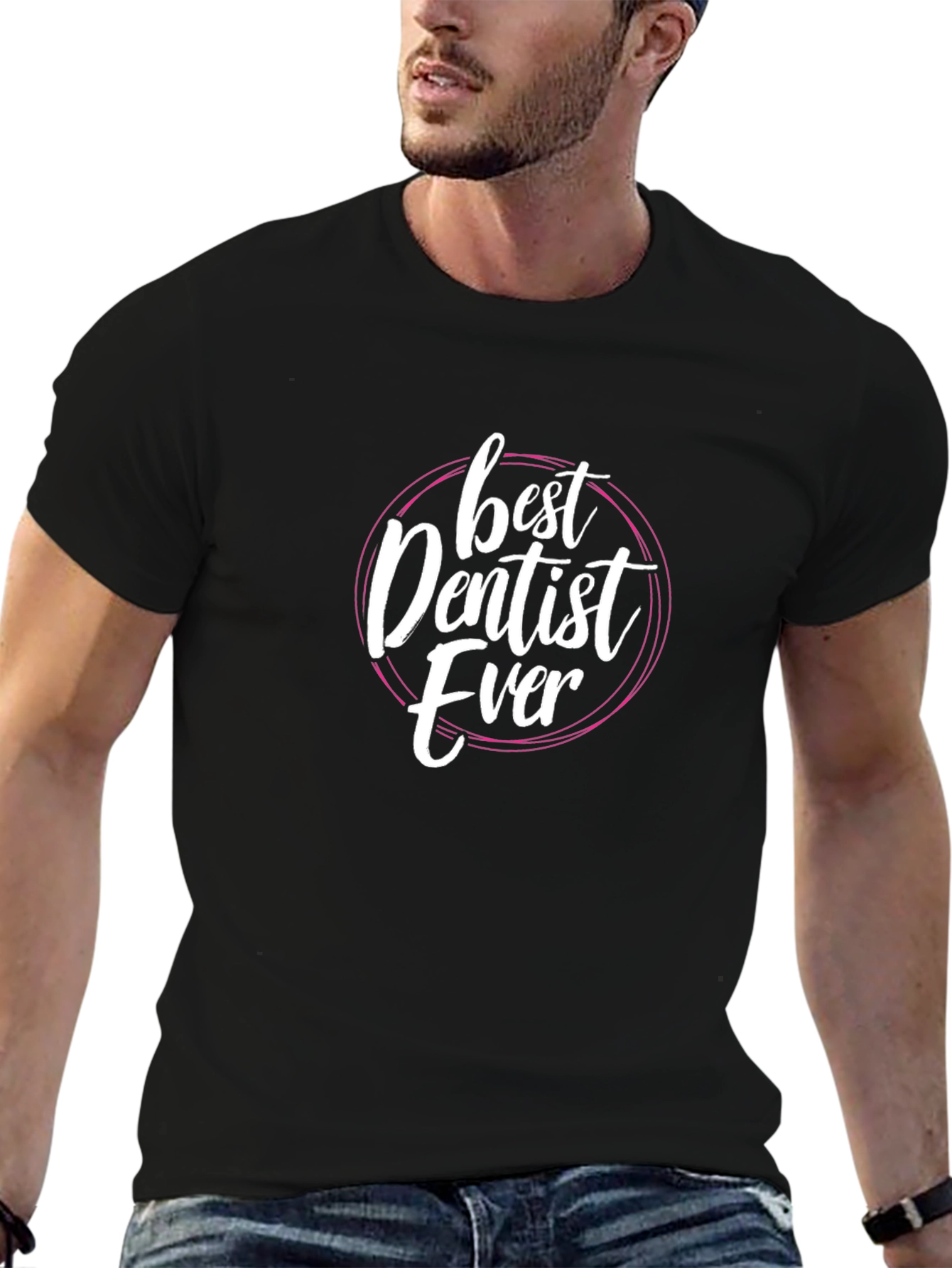 Best Dentist Ever Graphic Tee - Black