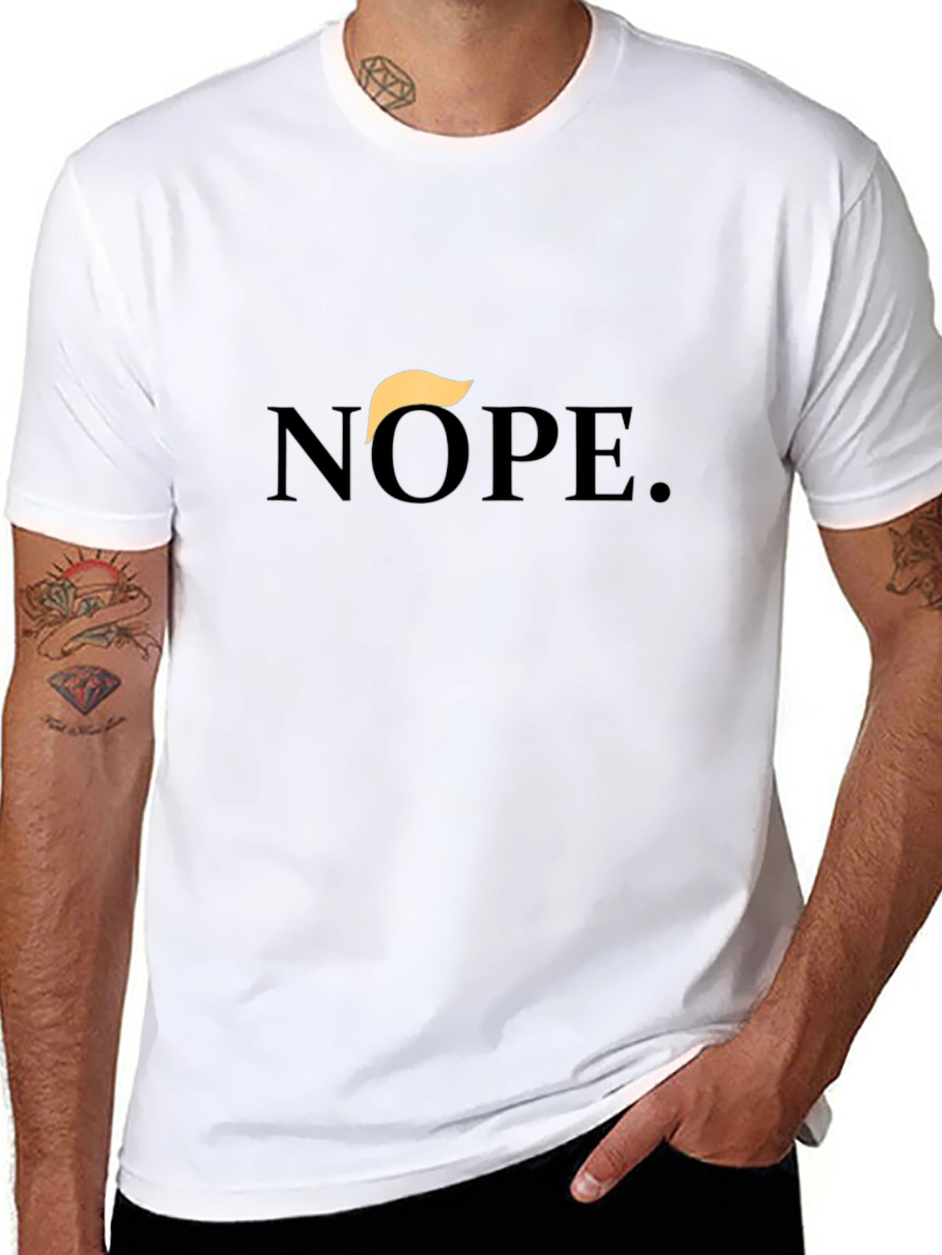 Nope Trump Hair Graphic Tee