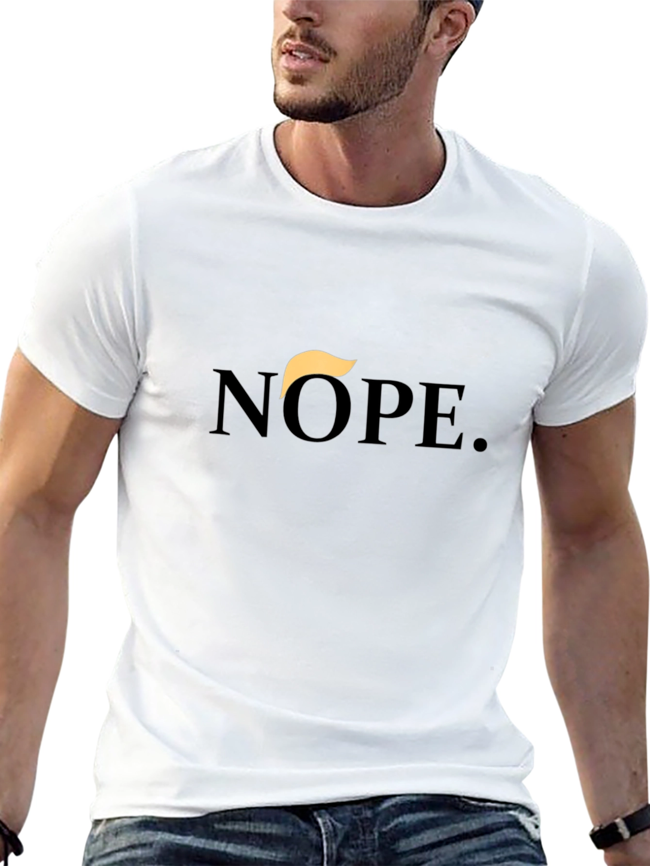 Nope Trump Hair Graphic Tee