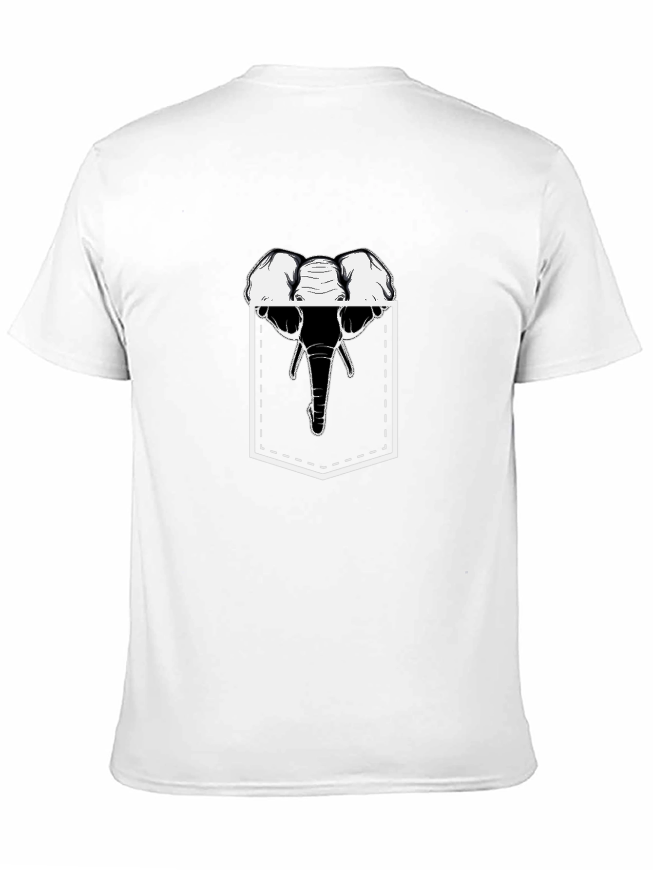 Elephant Pocket Graphic T-Shirt