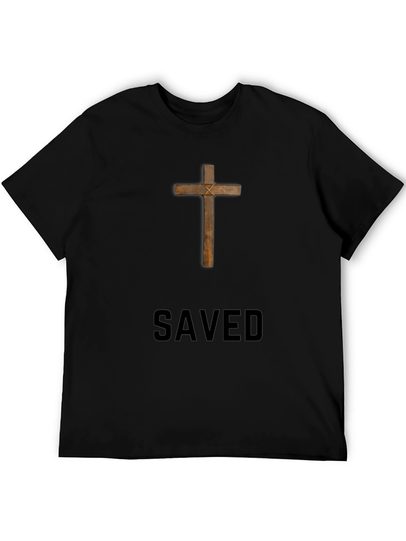 Saved Cross Graphic Tee - Religious T-Shirt