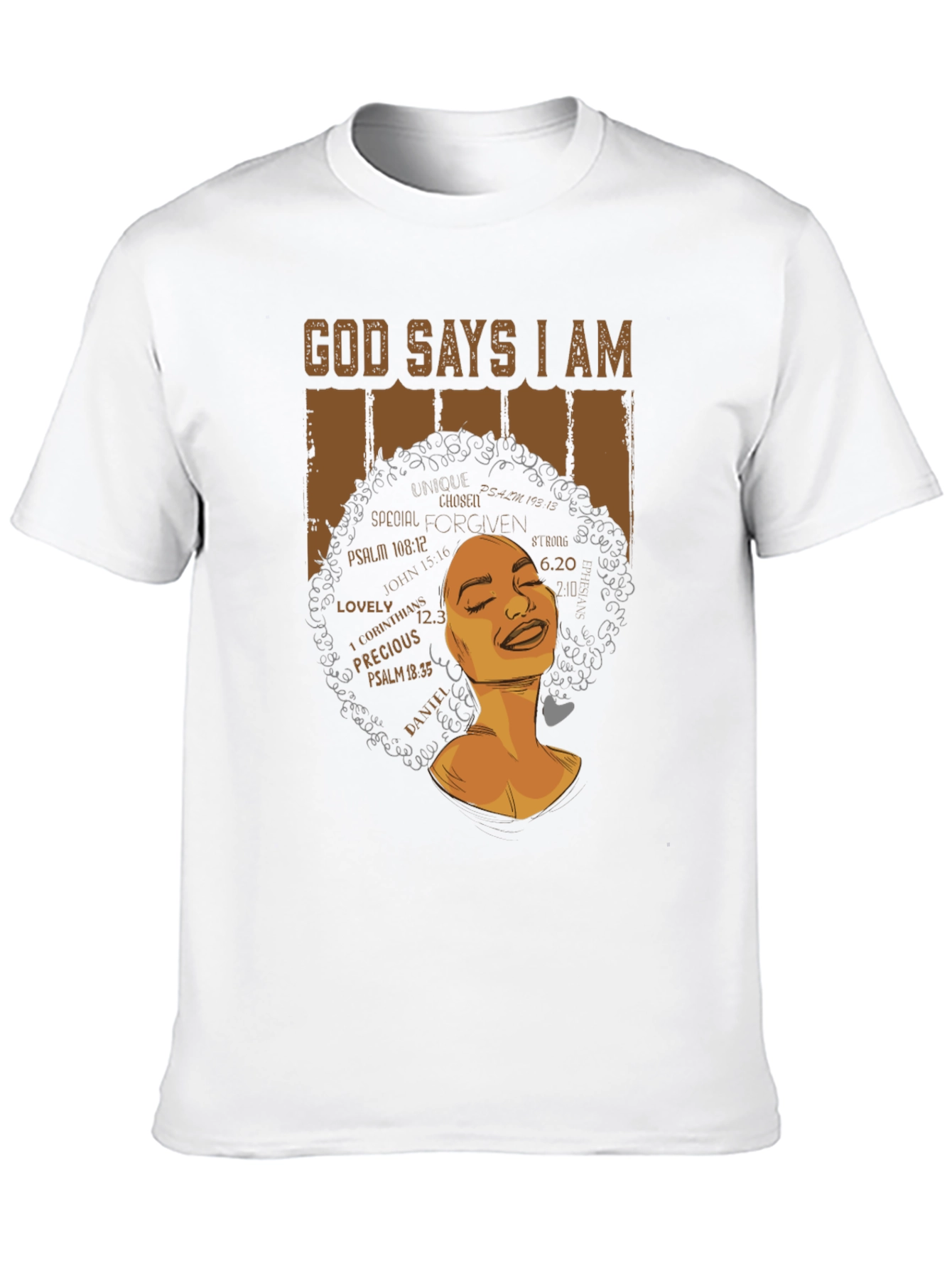 God Says I Am T-Shirt - Black Graphic Tee