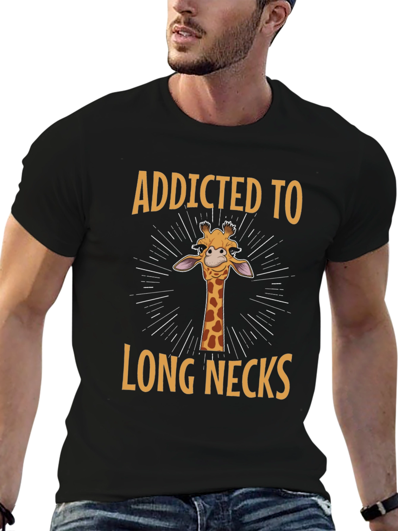 Addicted to Long Necks Giraffe T-Shirt