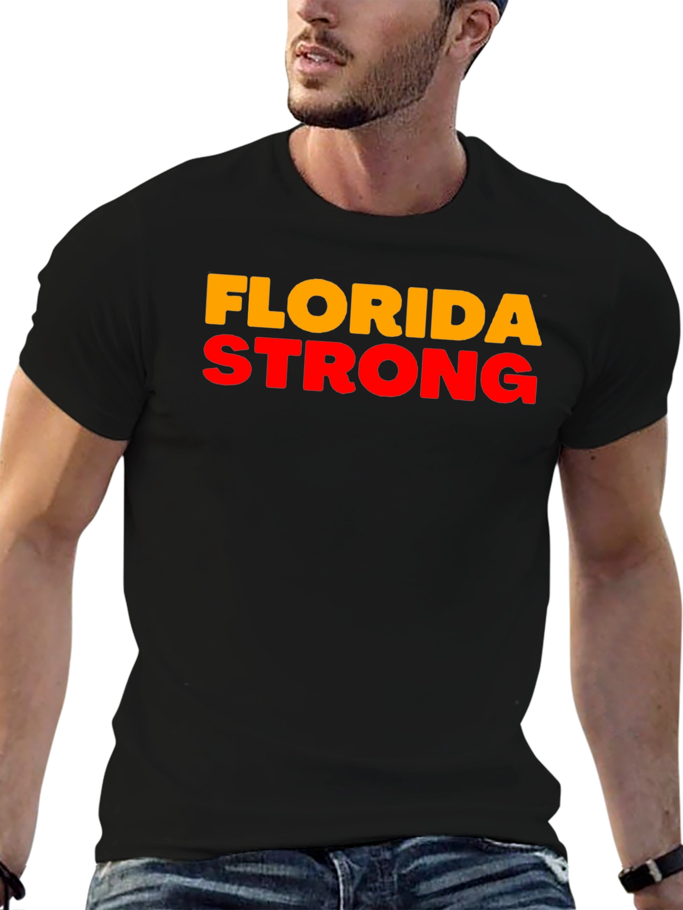 Florida Strong Graphic Tee - Unisex Black T-Shirt