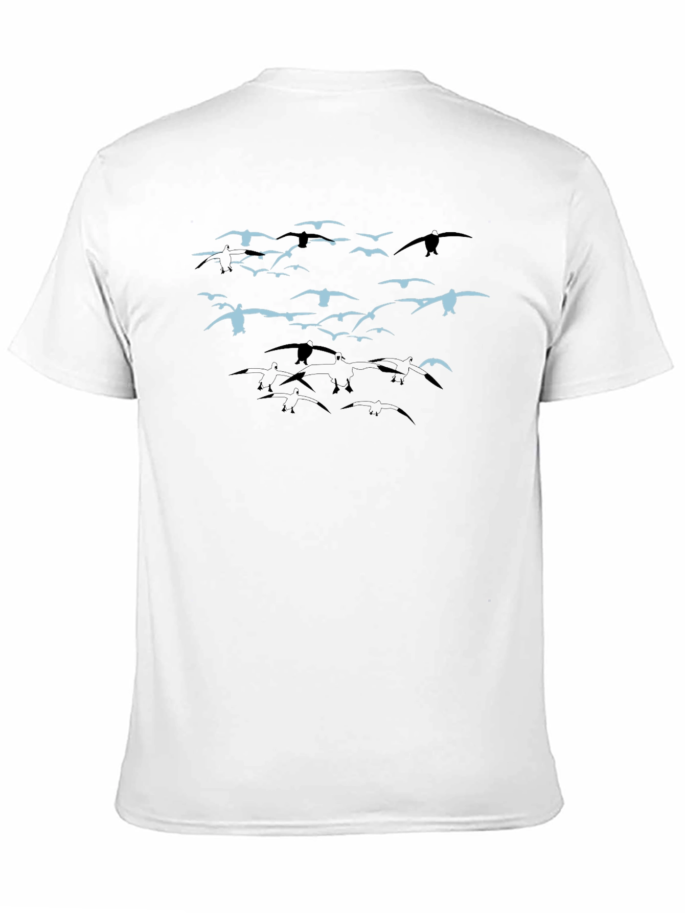 Bird Flock Graphic Tee - Black