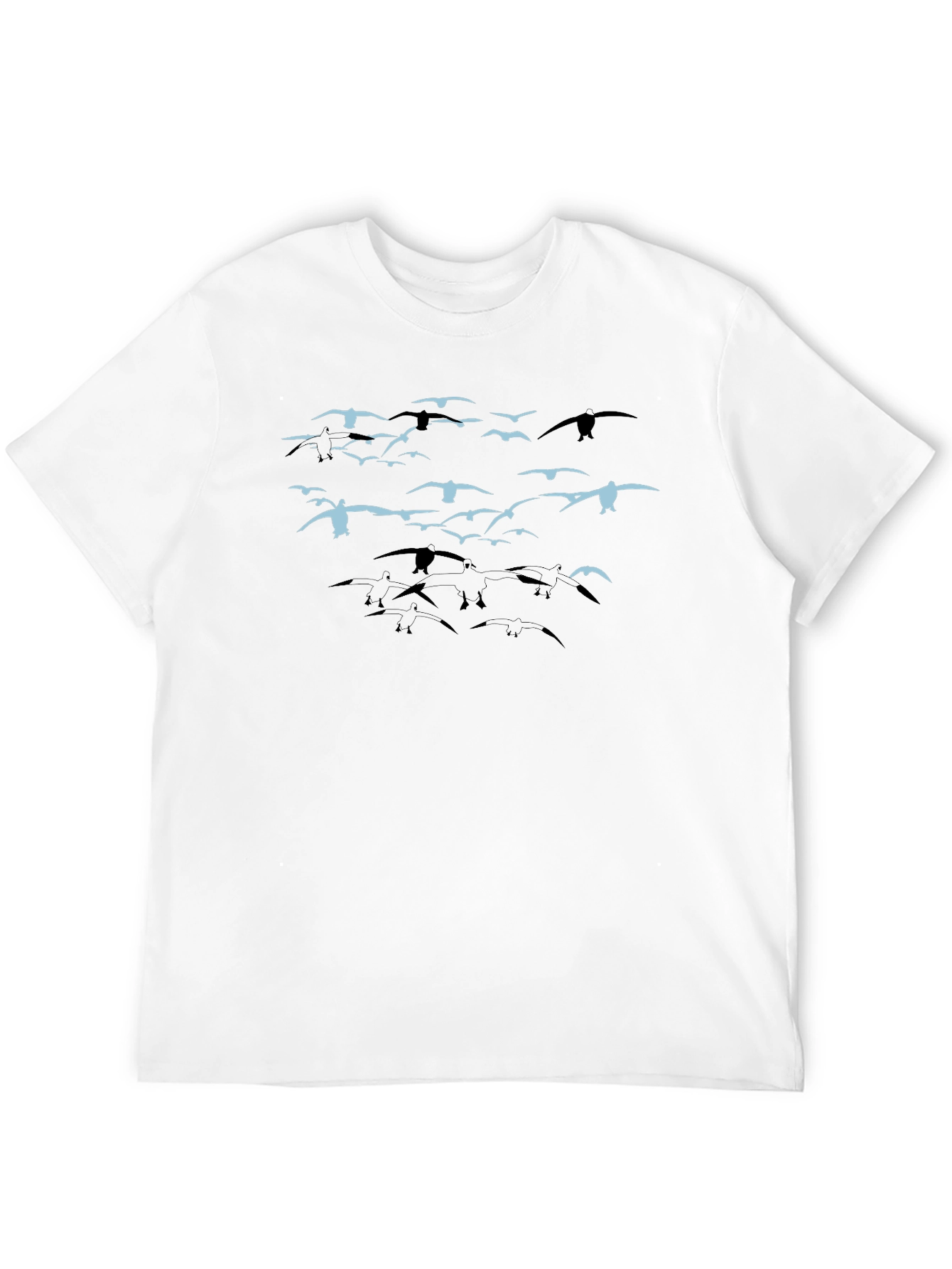 Bird Flock Graphic Tee - Black