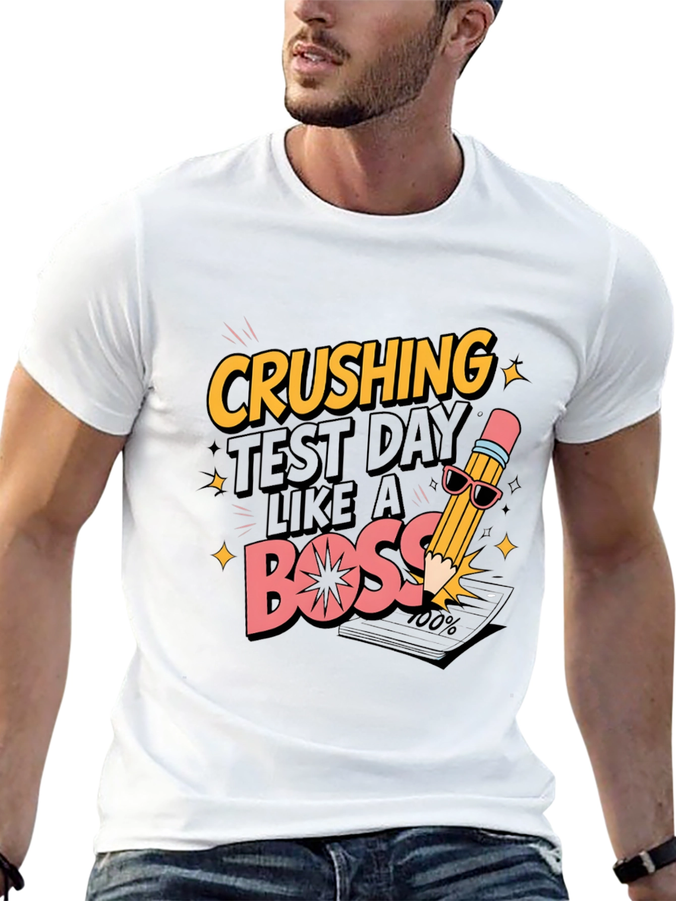 Crushing Test Day Like A Boss Black T-Shirt