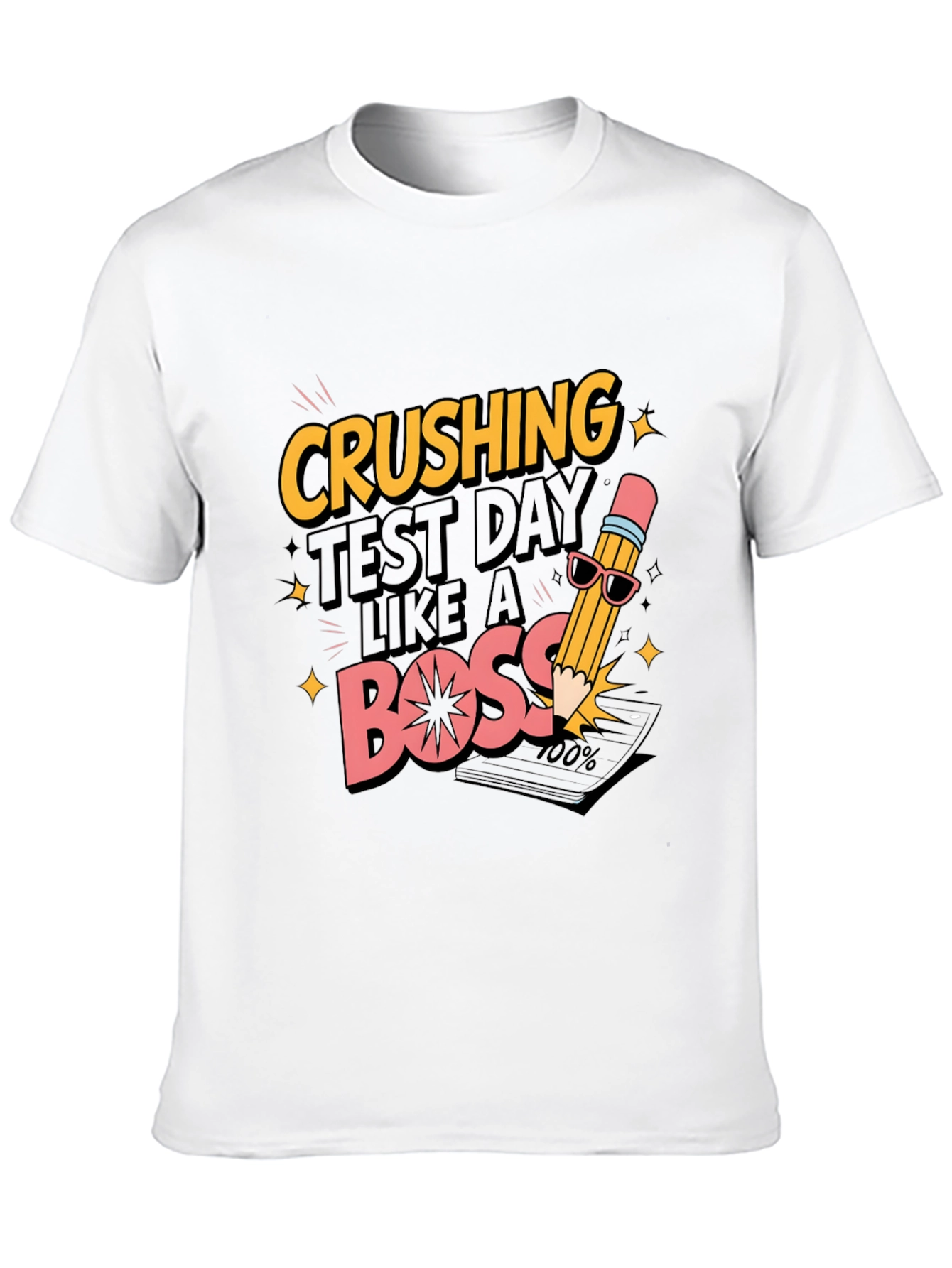 Crushing Test Day Like A Boss Black T-Shirt