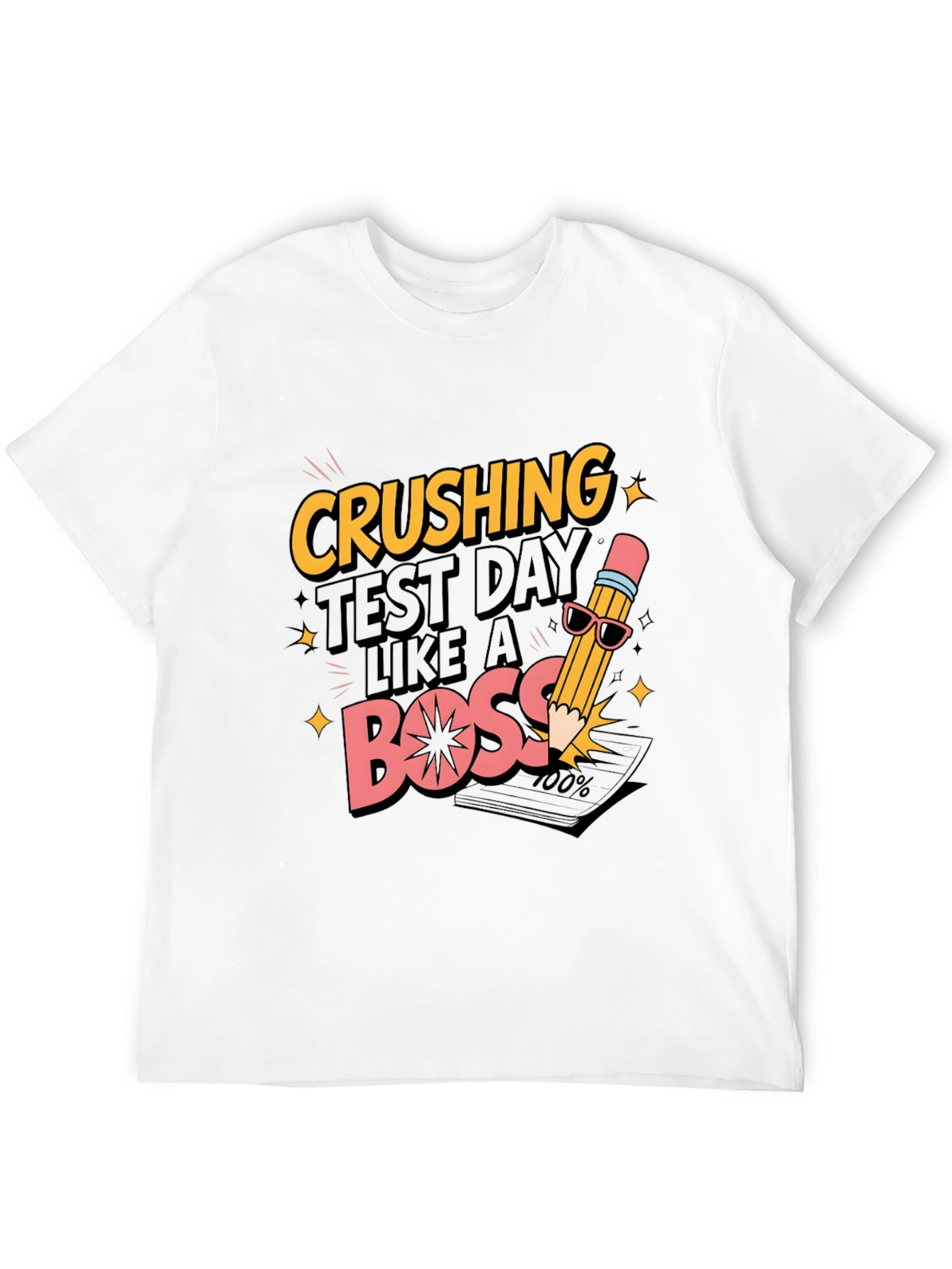 Crushing Test Day Like A Boss Black T-Shirt