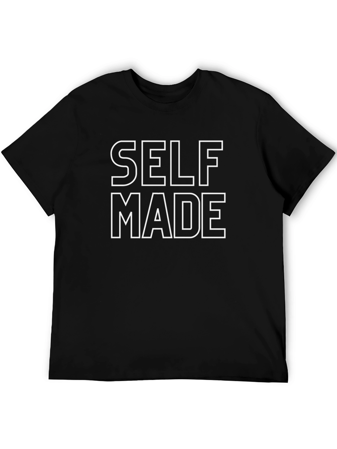 Self Made Graphic Tee - Modern Black T-Shirt