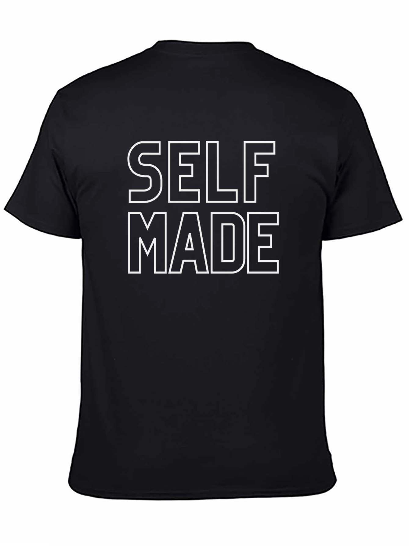 Self Made Graphic Tee - Modern Black T-Shirt
