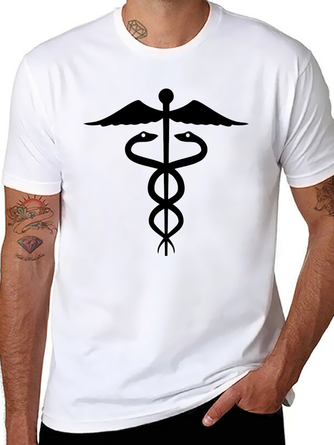 Caduceus T-Shirt - Medical Symbol Tee