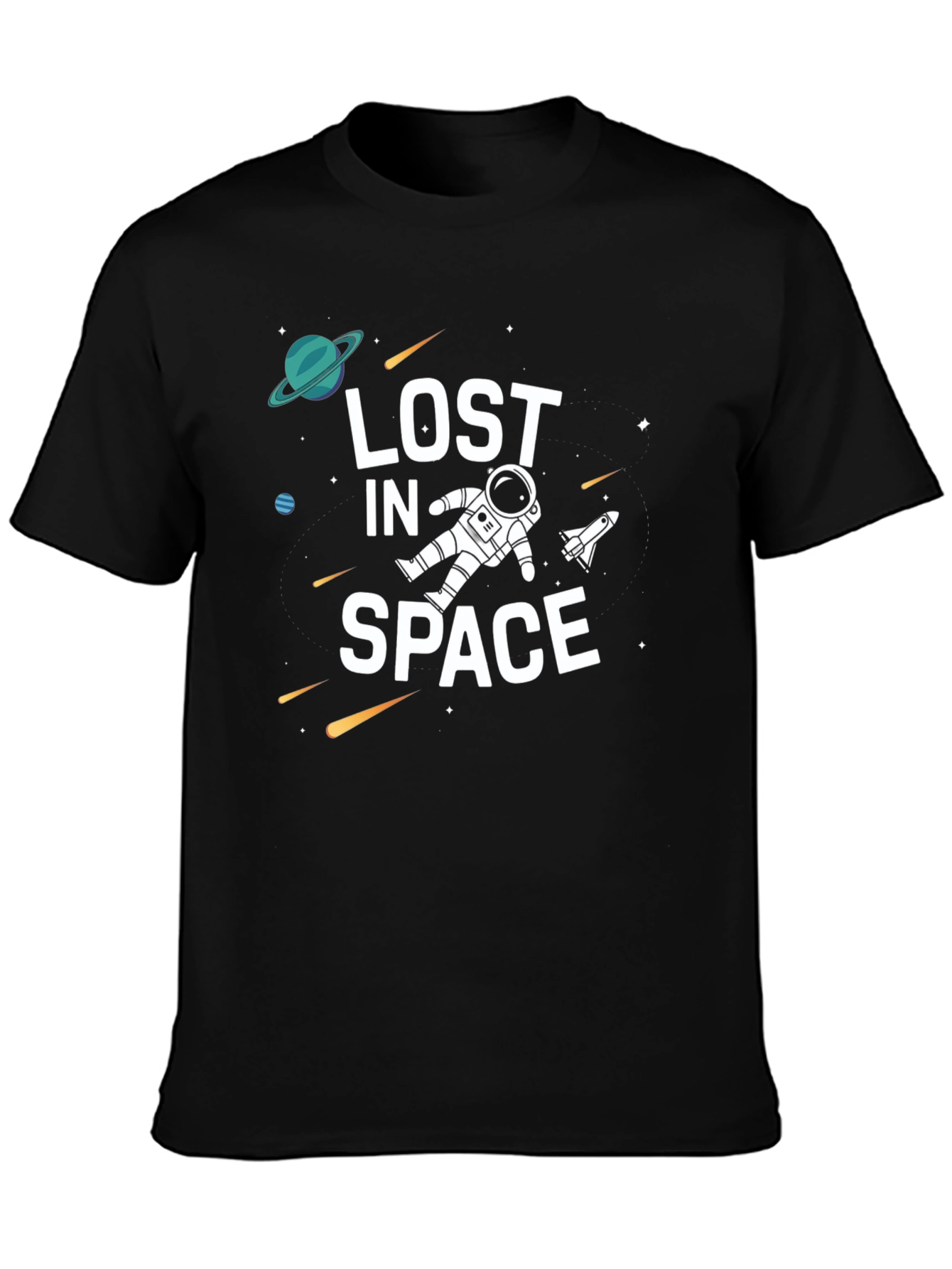 Lost in Space Graphic Black T-Shirt