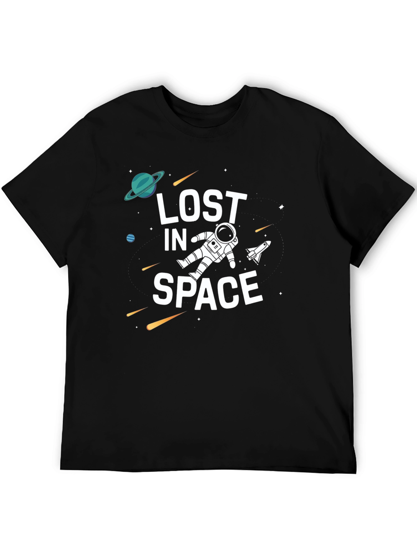 Lost in Space Graphic Black T-Shirt