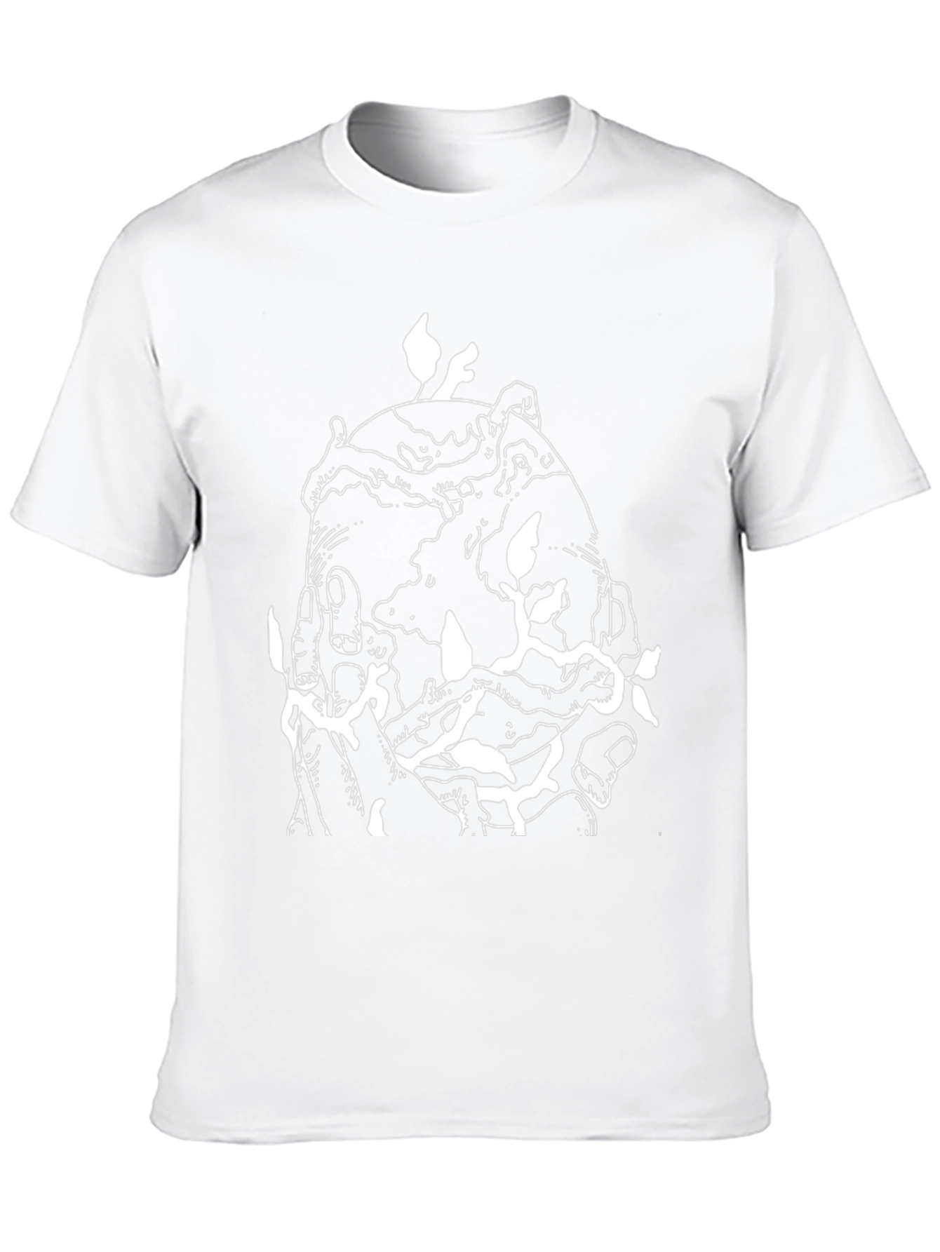 Black Graphic Tee: Earth in Hand Design