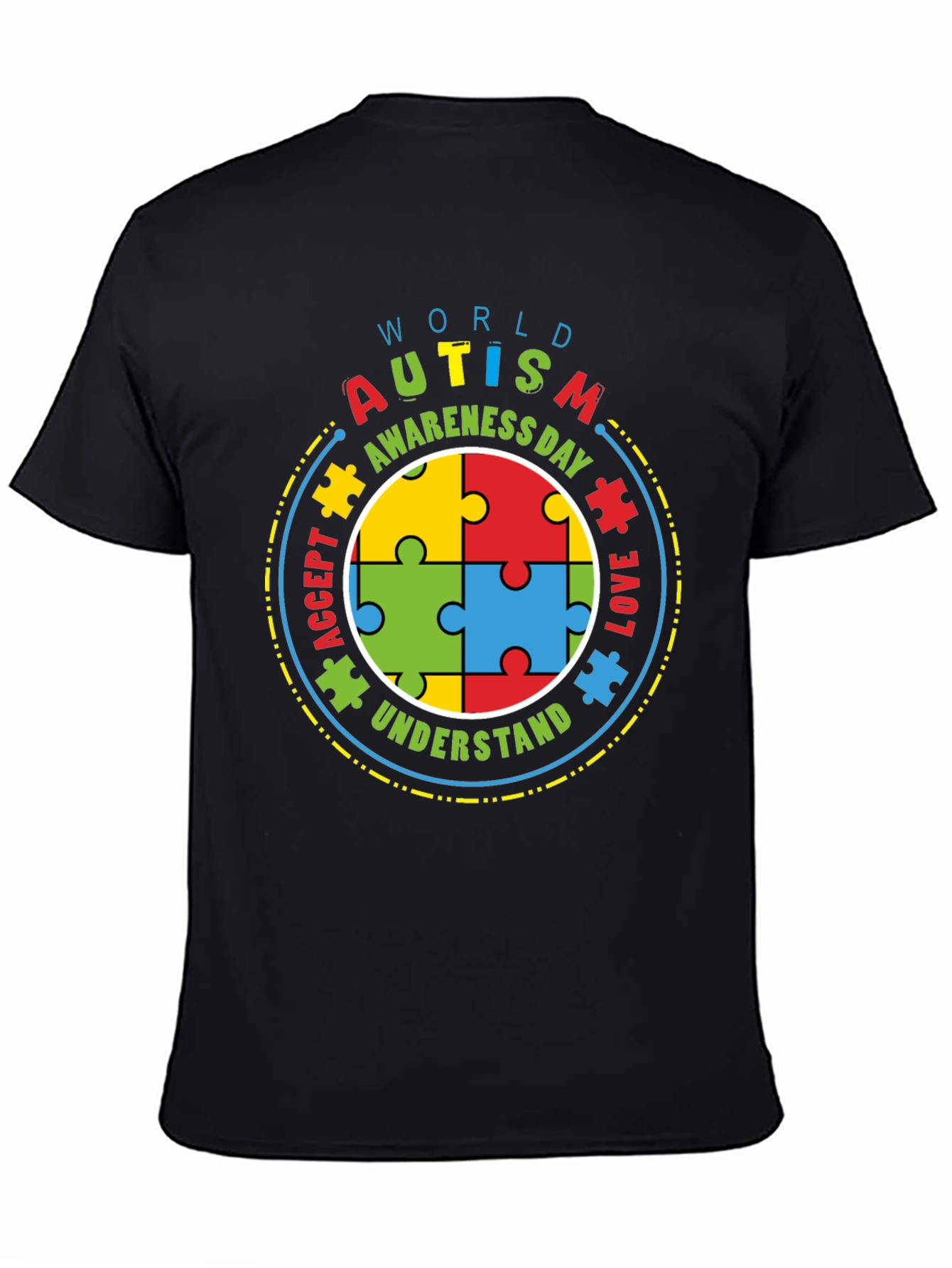 Autism Awareness T-Shirt - Puzzle Piece Design